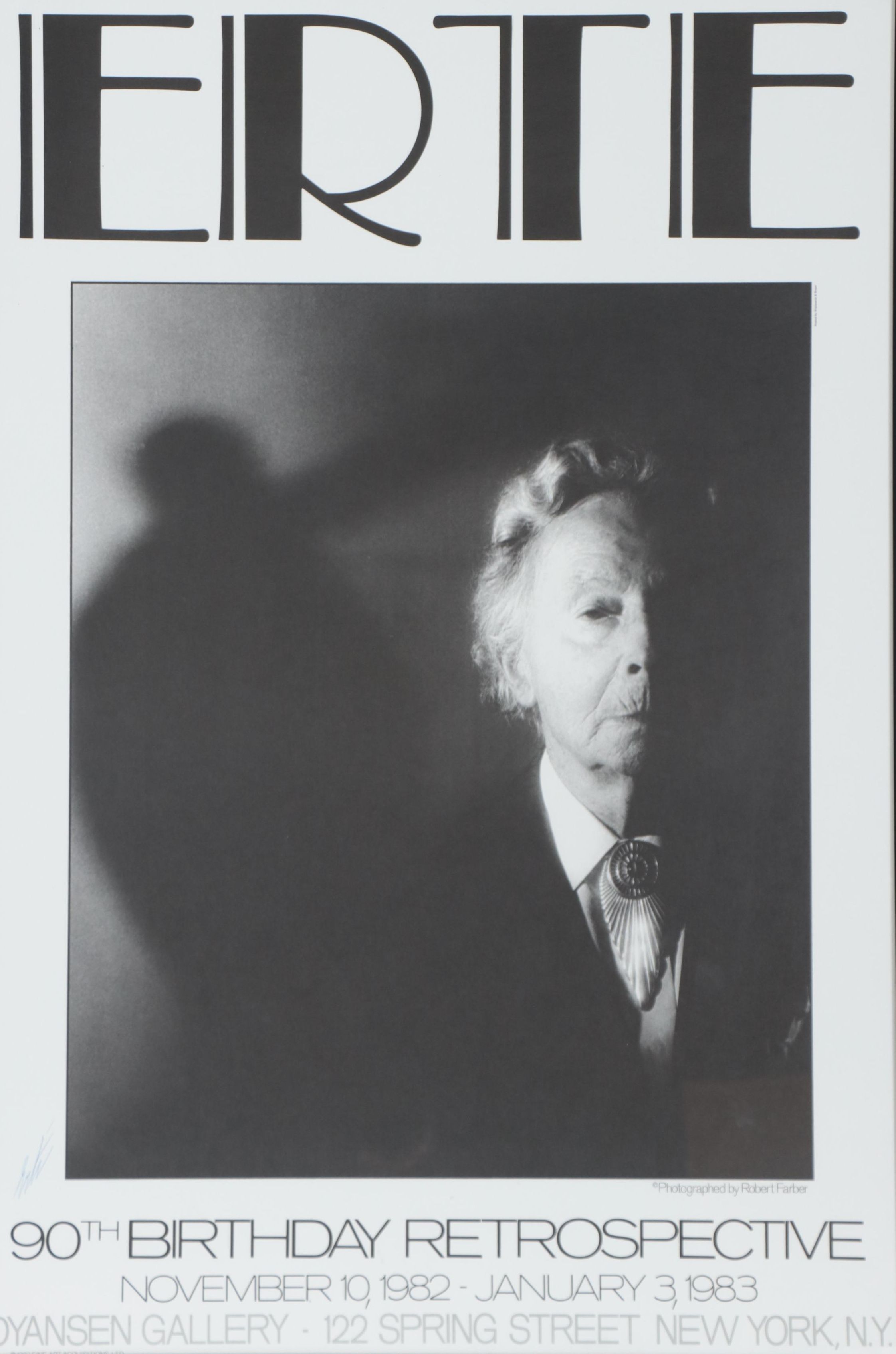 Erté Exhibition Poster "90th Birthday Retrospective," 1982