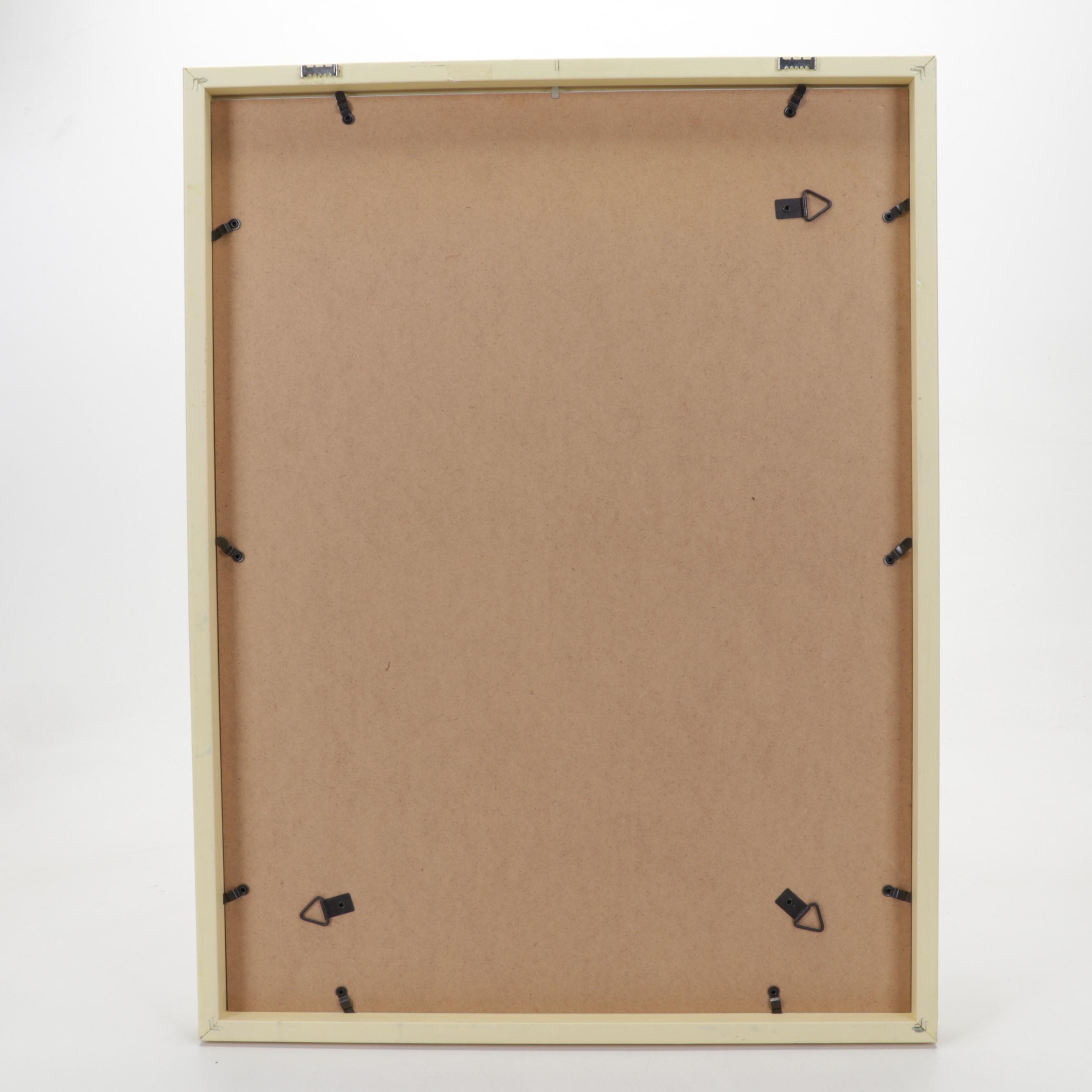 Sidney Chafetz Portrait Woodcut "Herbert Read," 1963