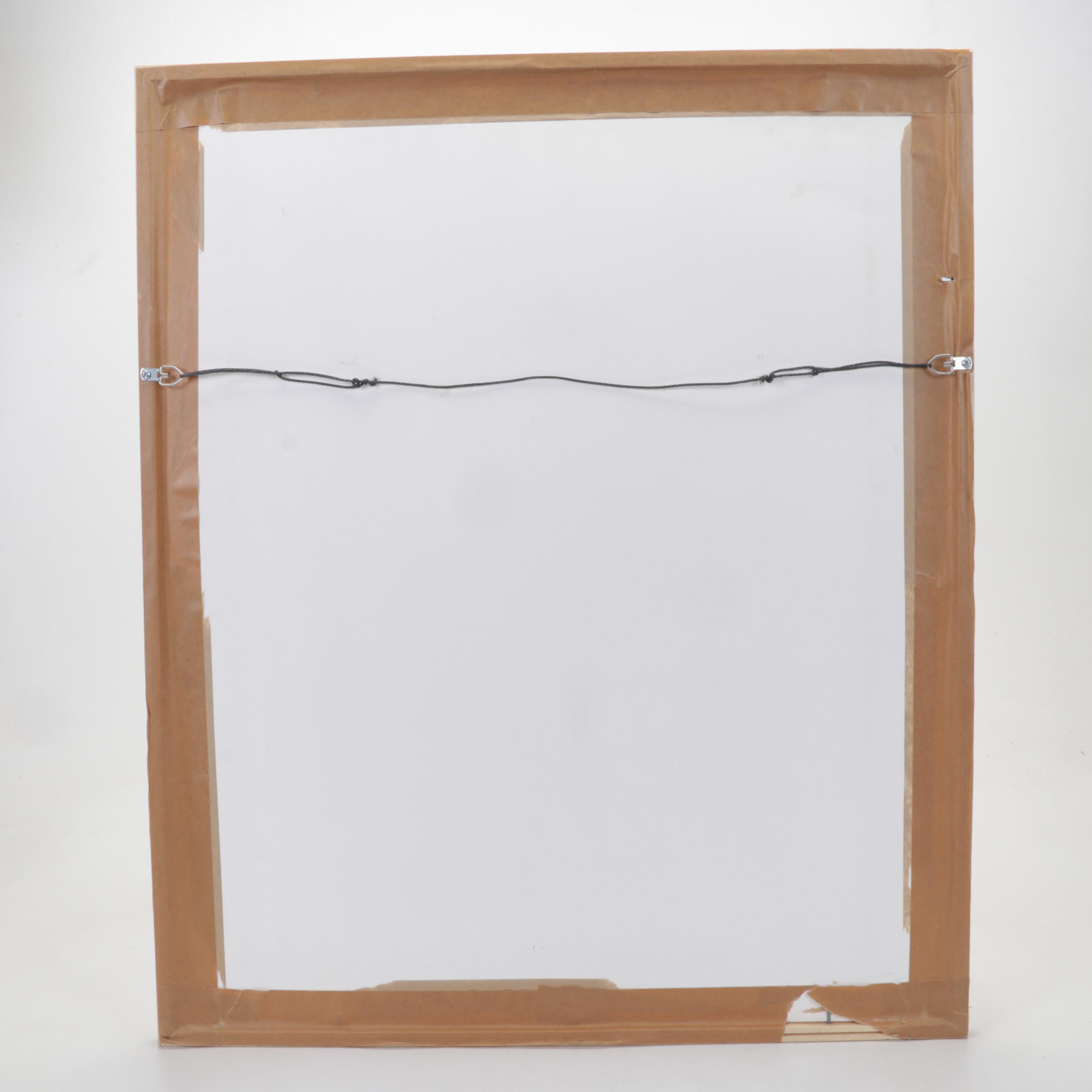 Sidney Chafetz Etching With Chine Collé "Vermiculation, Ephemera #1,"  1974