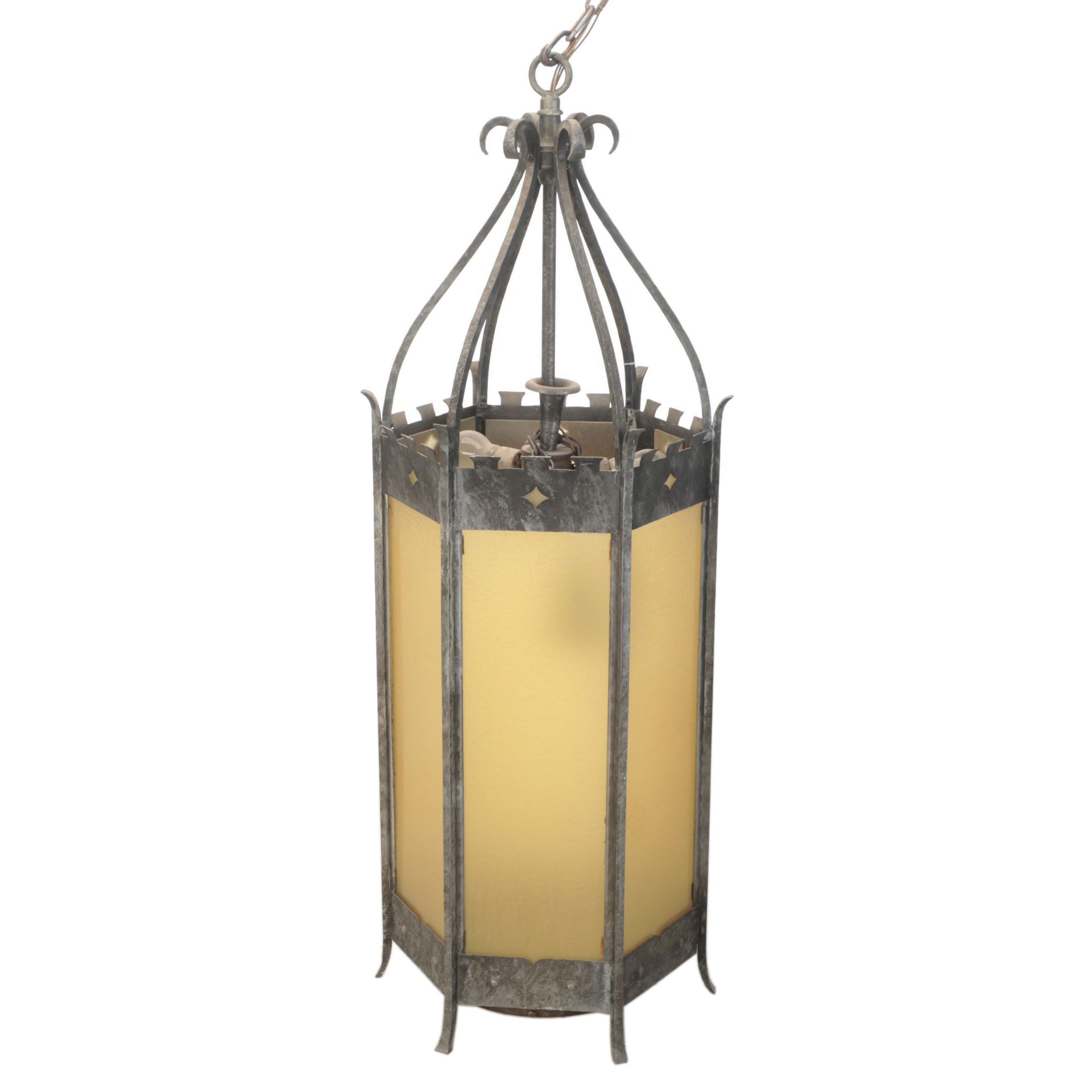 Oversized Gothic Revival Church Pendant Light