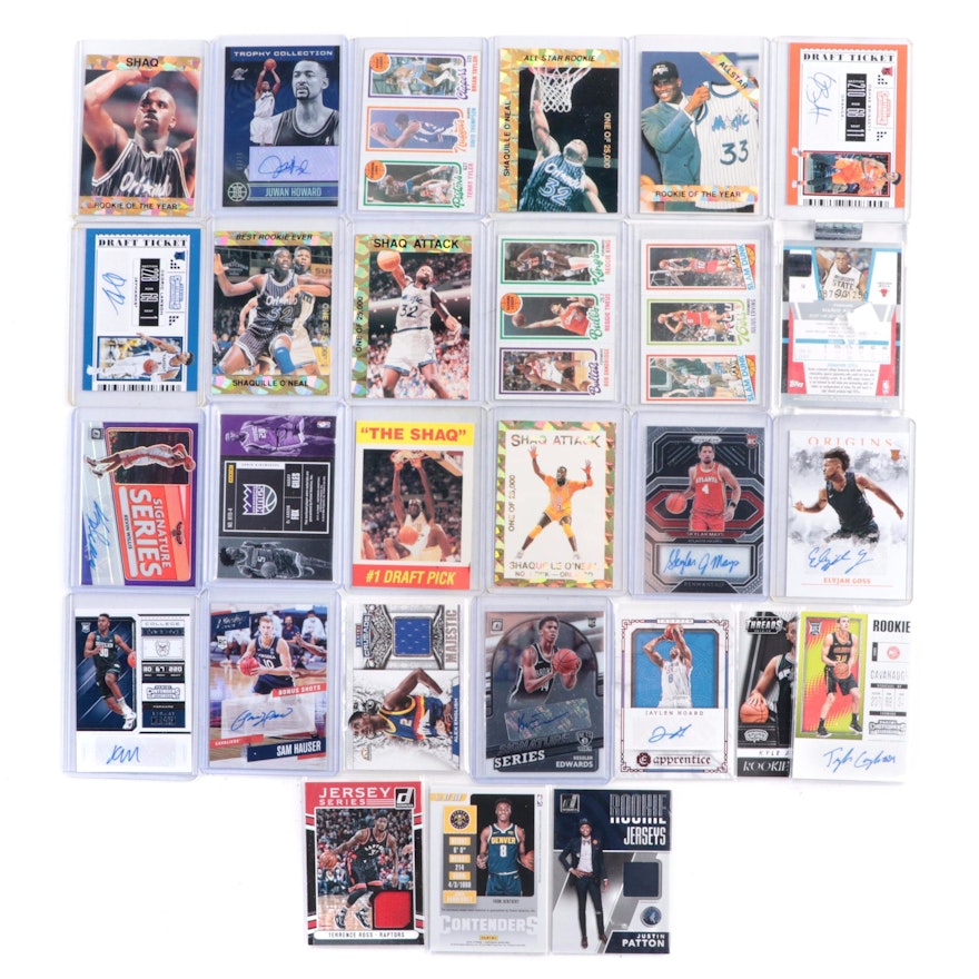 Panini, More Basketball Cards with Shaq Rookies, Signatures, Relics, 1980s–2020s