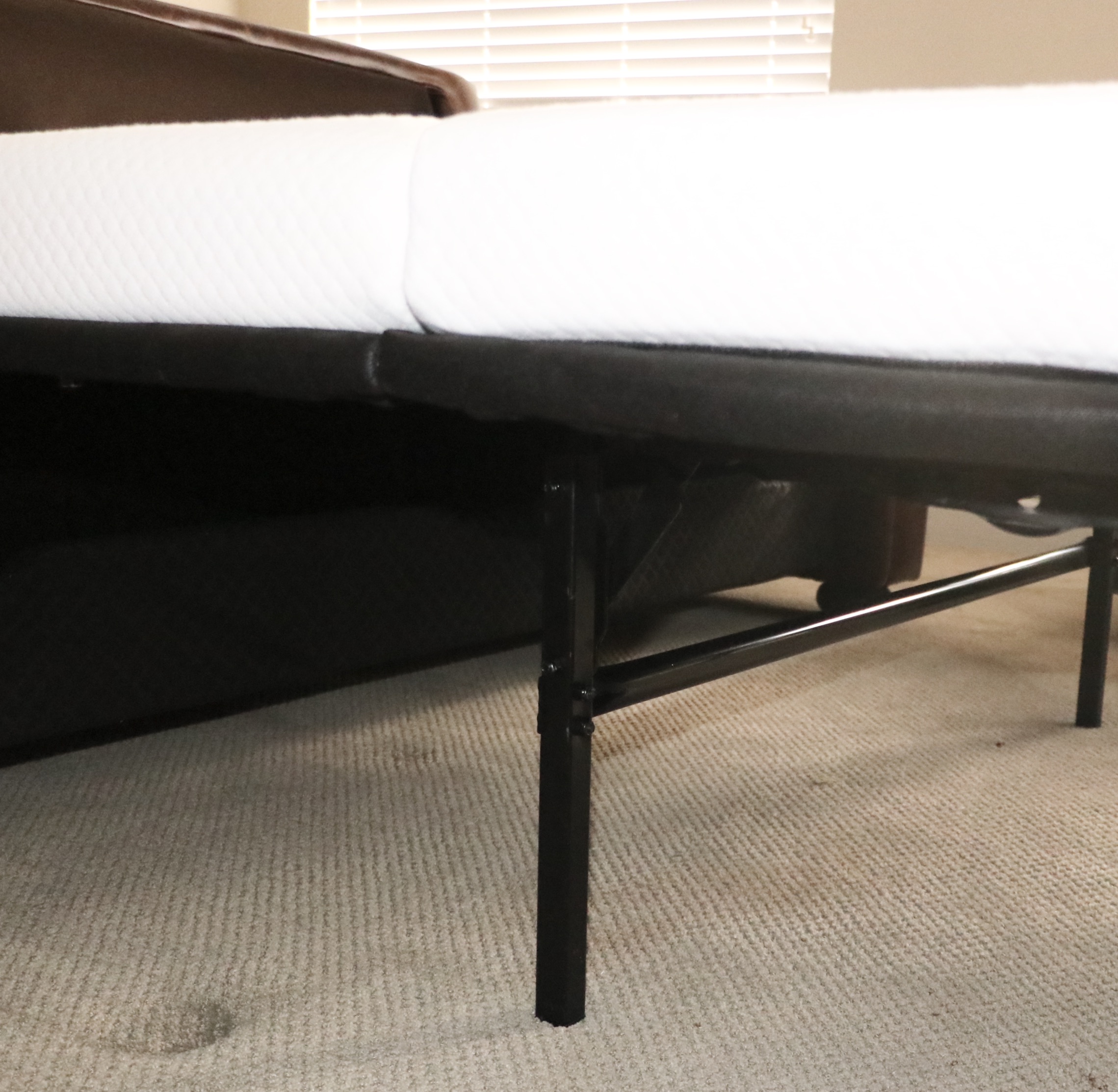 Restoration Hardware "Lancaster" Leather Sleeper Sofa and Ottoman