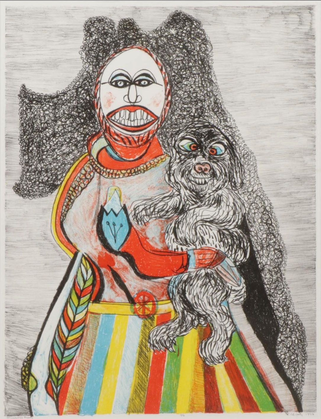 Sidney Chafetz Color Lithograph "Prinzhorn's Beauty," 1998