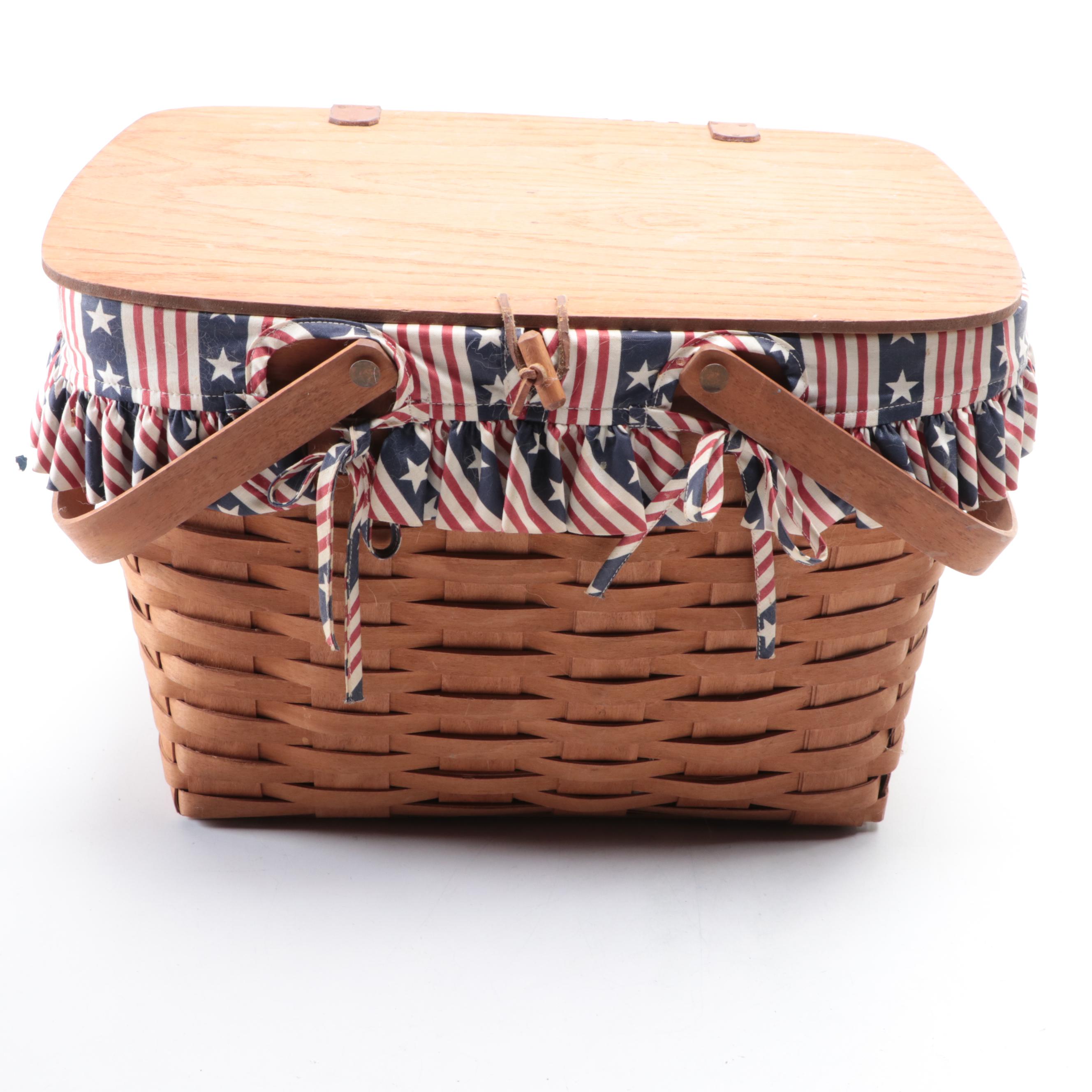 Longaberger Handwoven Maple Baskets Including 2002 Collector's Club