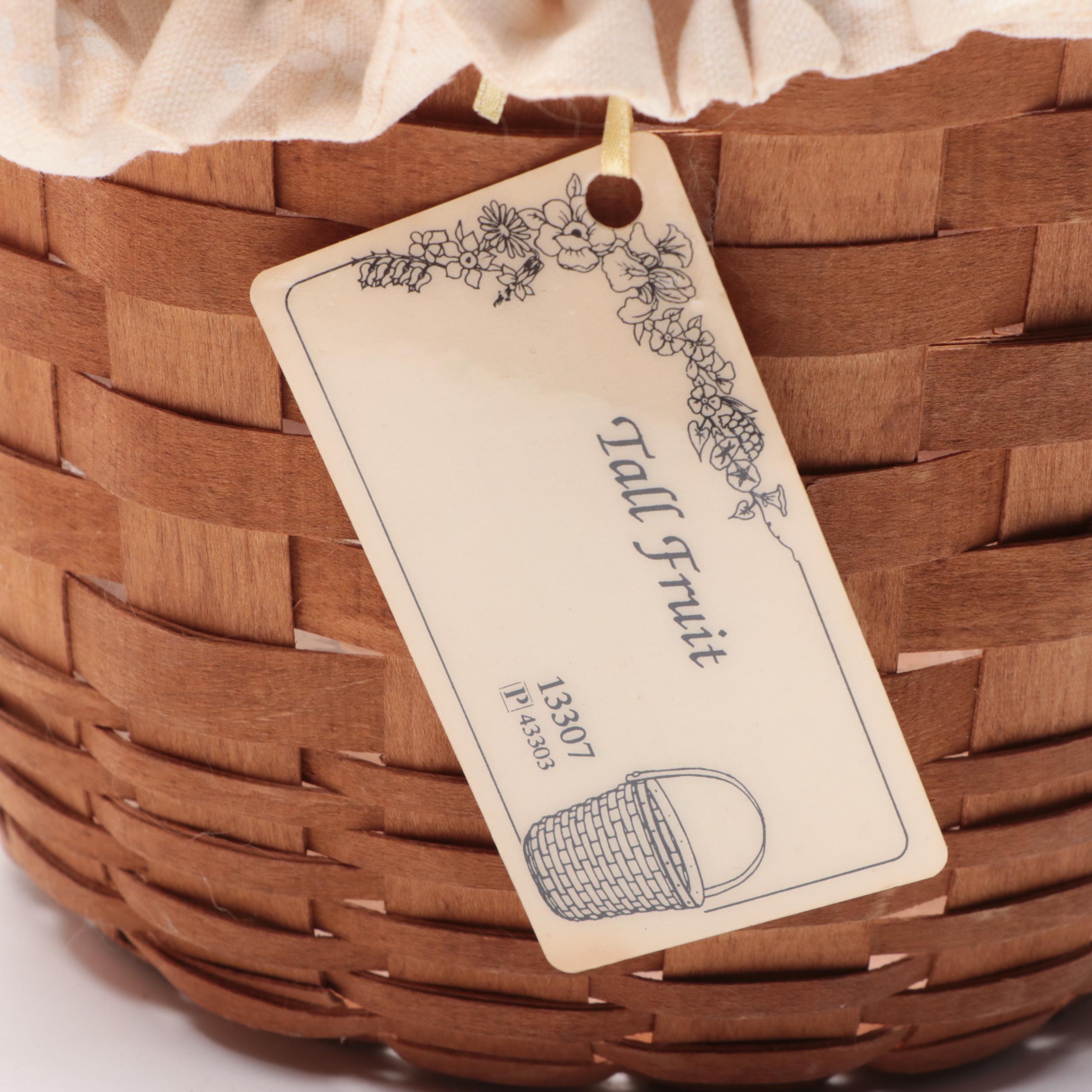 Longaberger "Sweet Basil" and Other Handwoven Maple Baskets