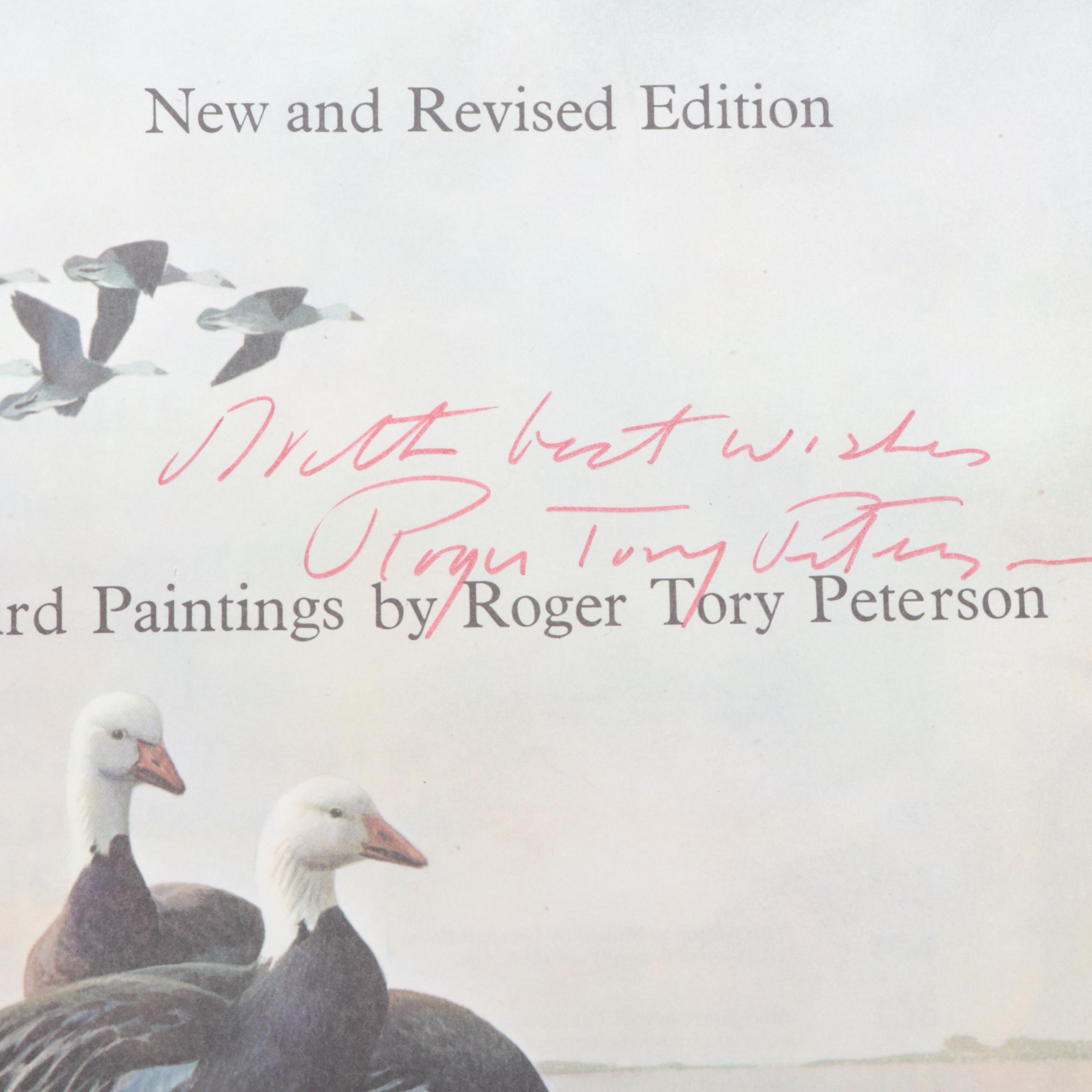 Signed "World of Birds" by Roger Tory Peterson with Other Bird Books