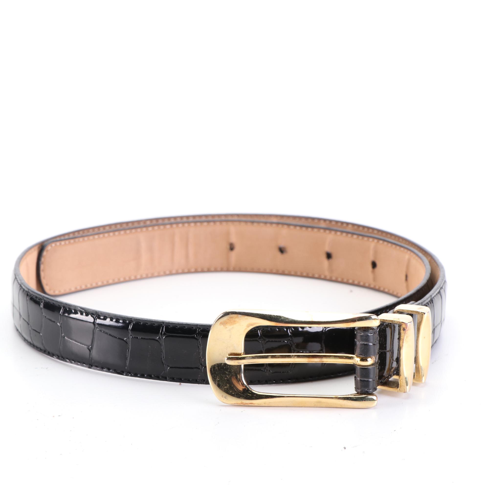 The Limited, FOB Trading, and Harvé Benard Embossed Leather Belts