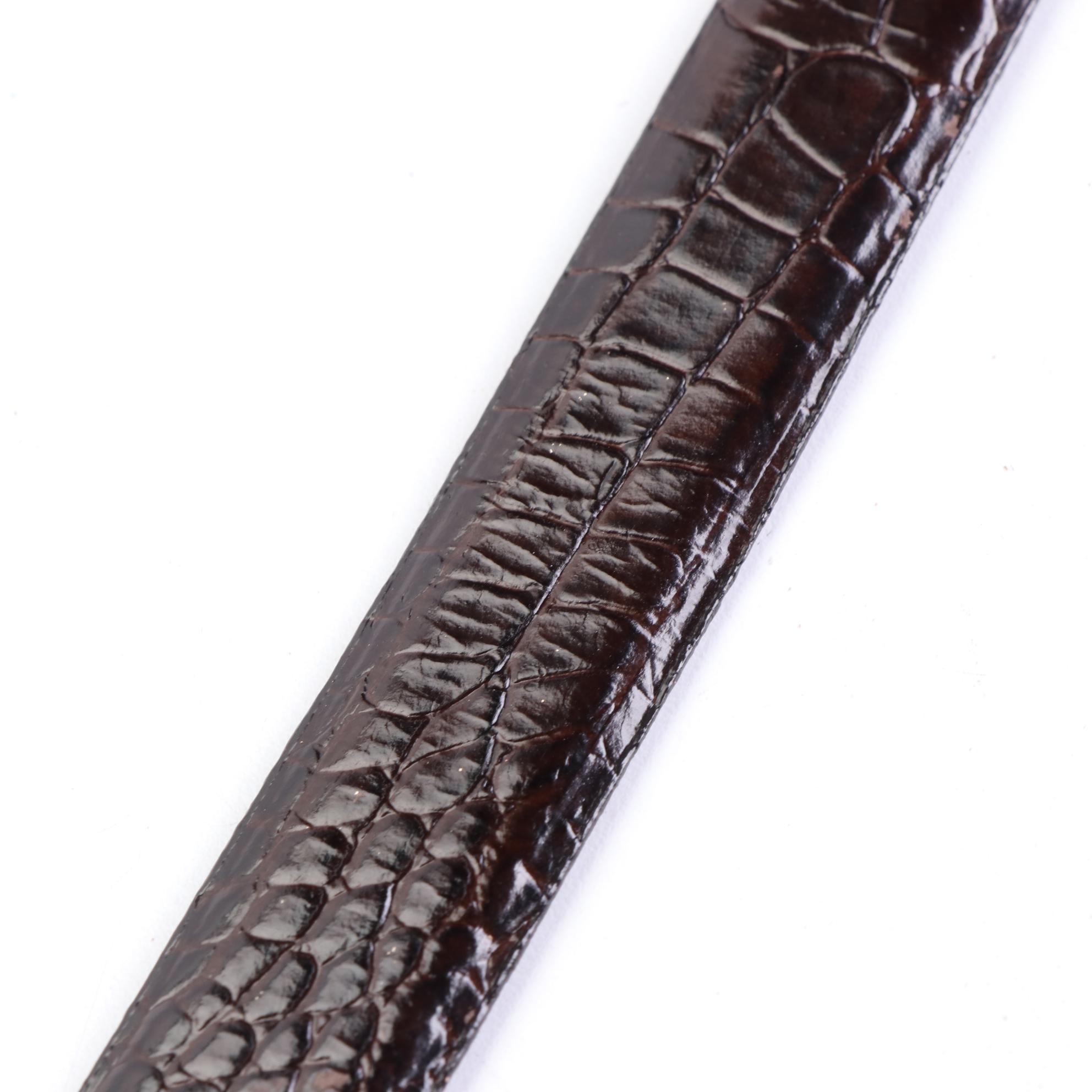 The Limited, FOB Trading, and Harvé Benard Embossed Leather Belts