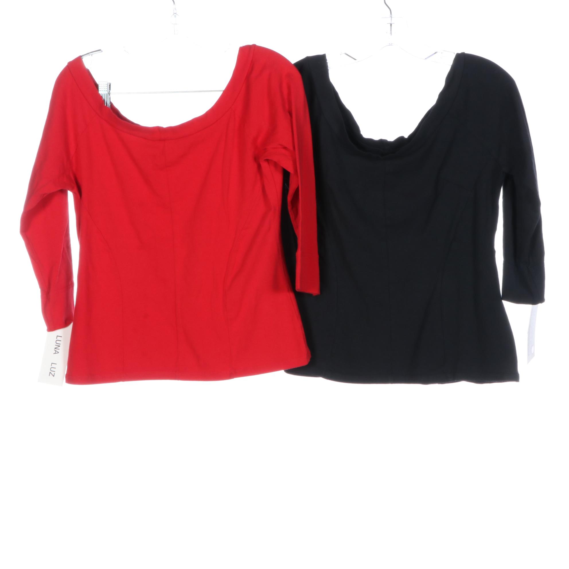 Luna Luz Tees, New with Tags, with Moda International and Poetry Tops