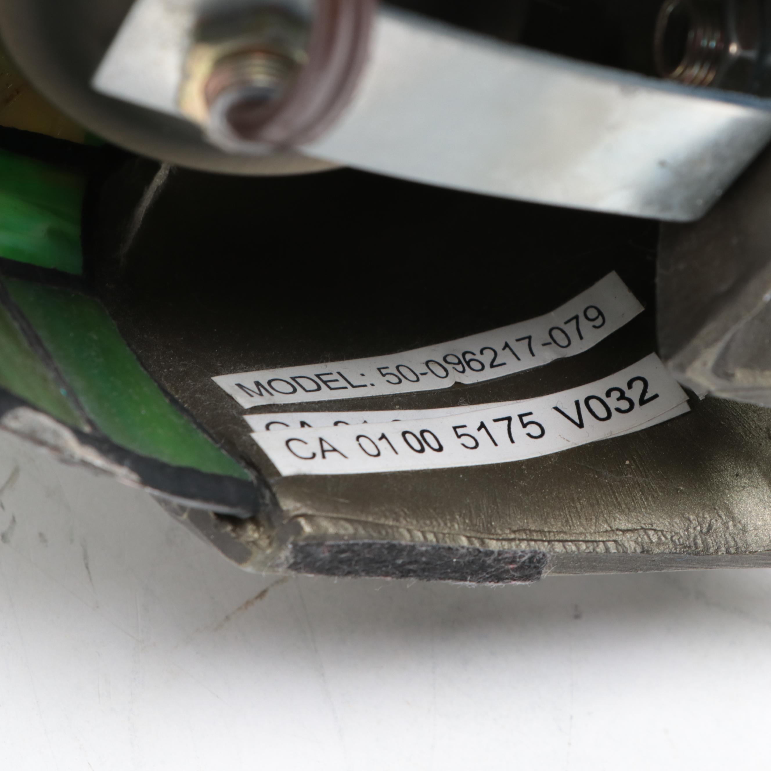 Brass and Slag Glass Frog Accent Lamp