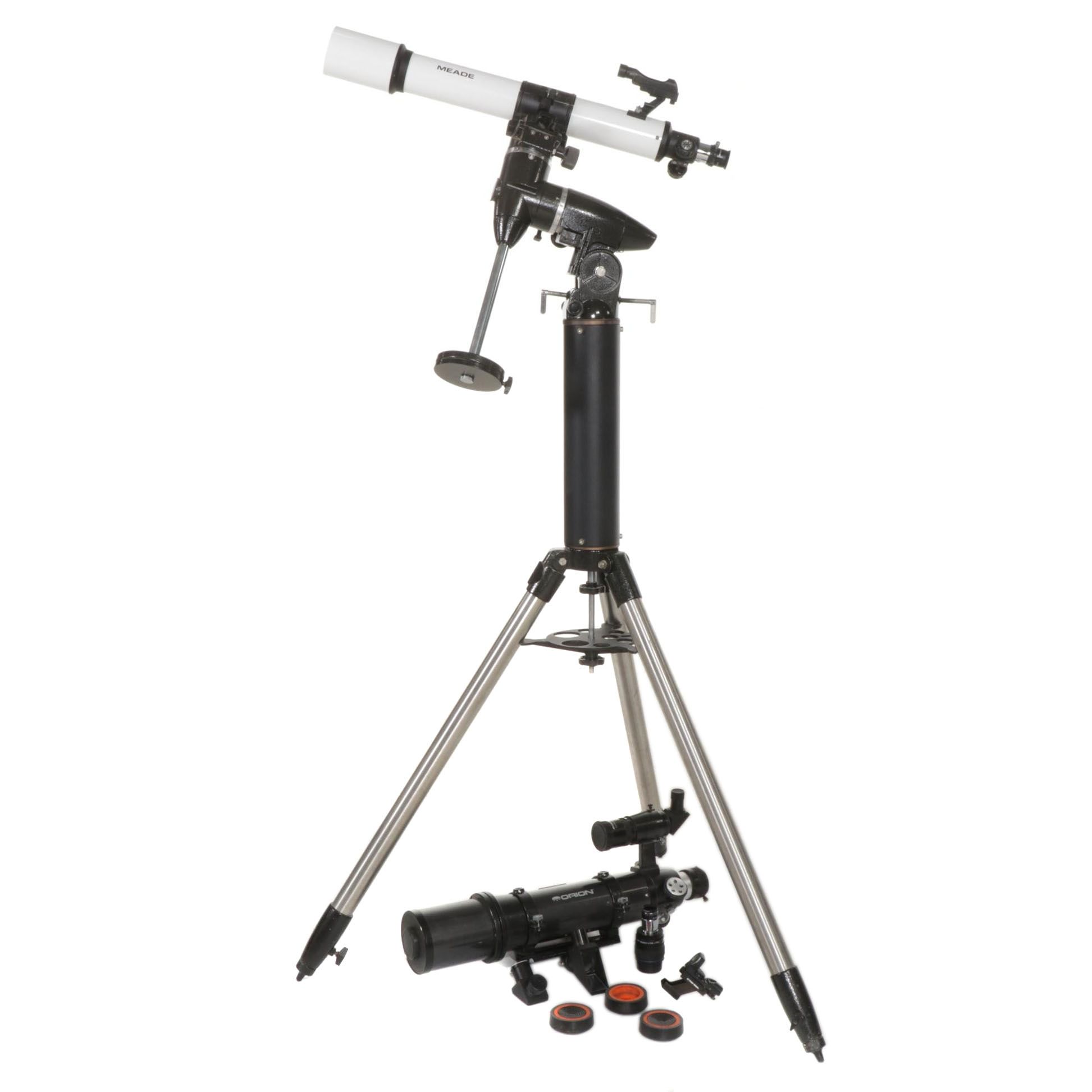 Orion SkyView Pro 100mm EQ Equatorial Refractor Telescope on Tripod Stand
