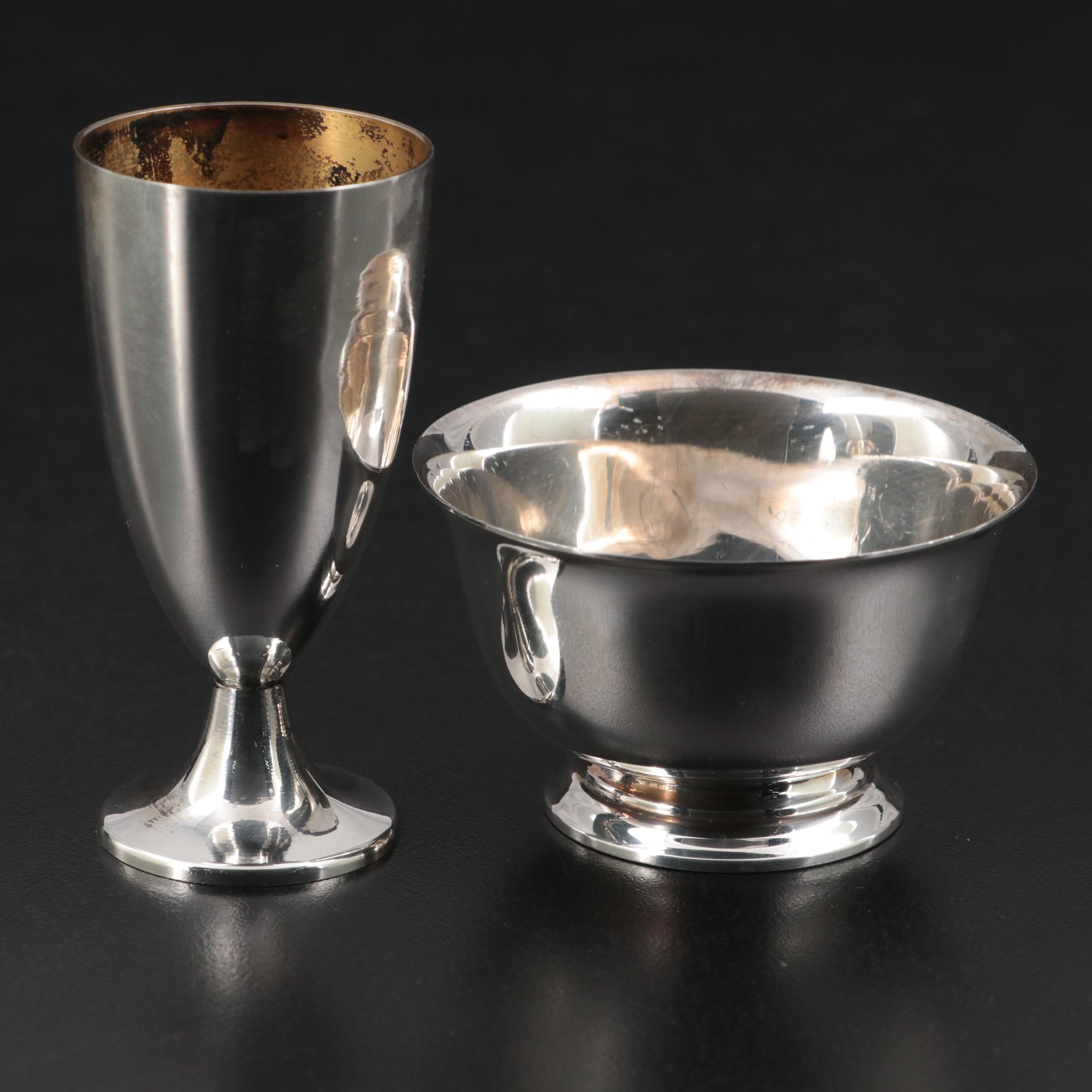 Tiffany & Co. Sterling Silver Mini Revere Bowl with Tiffany Sterling Cordial Cup