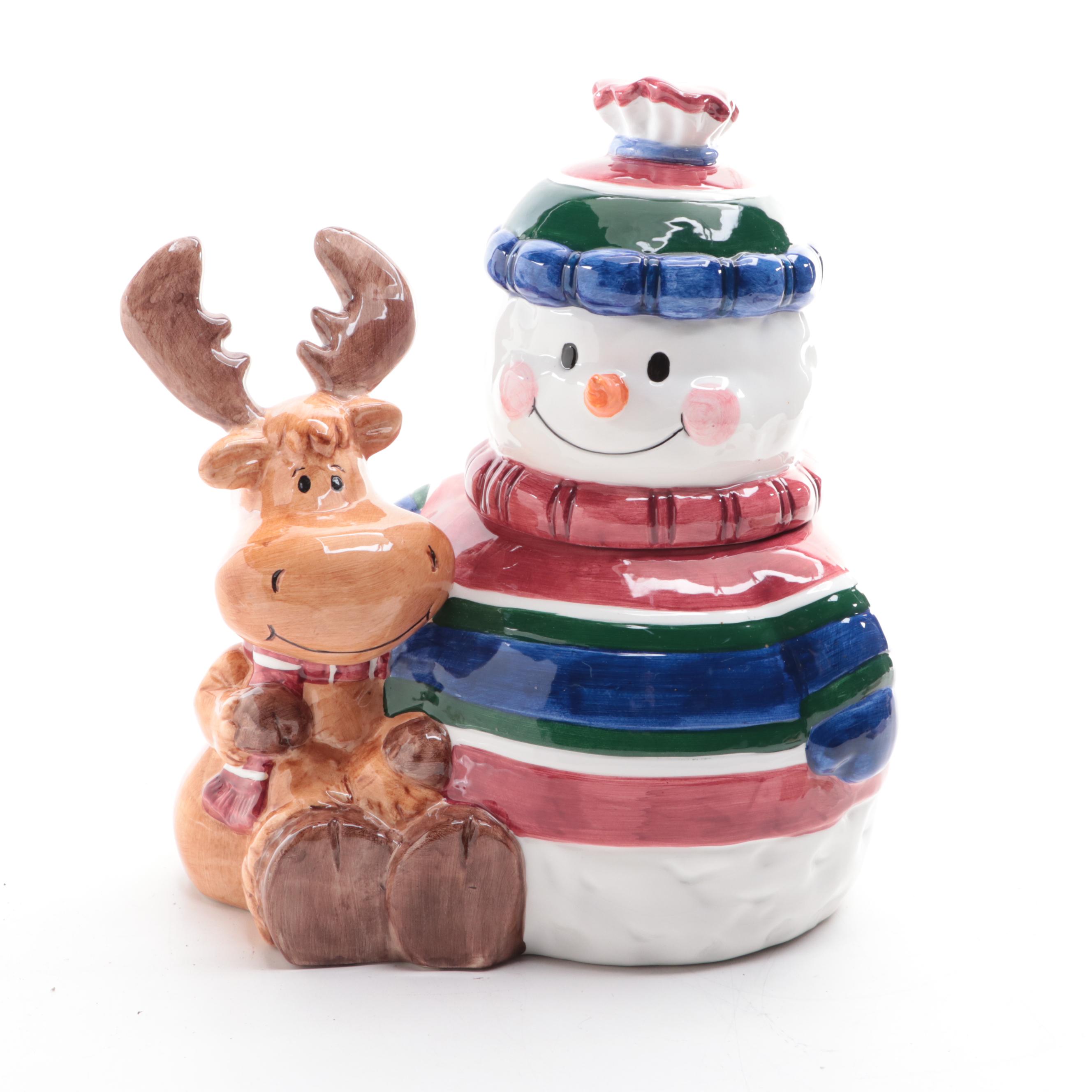 Mikasa China Tree Shaped Dish and Other Christmas Décor