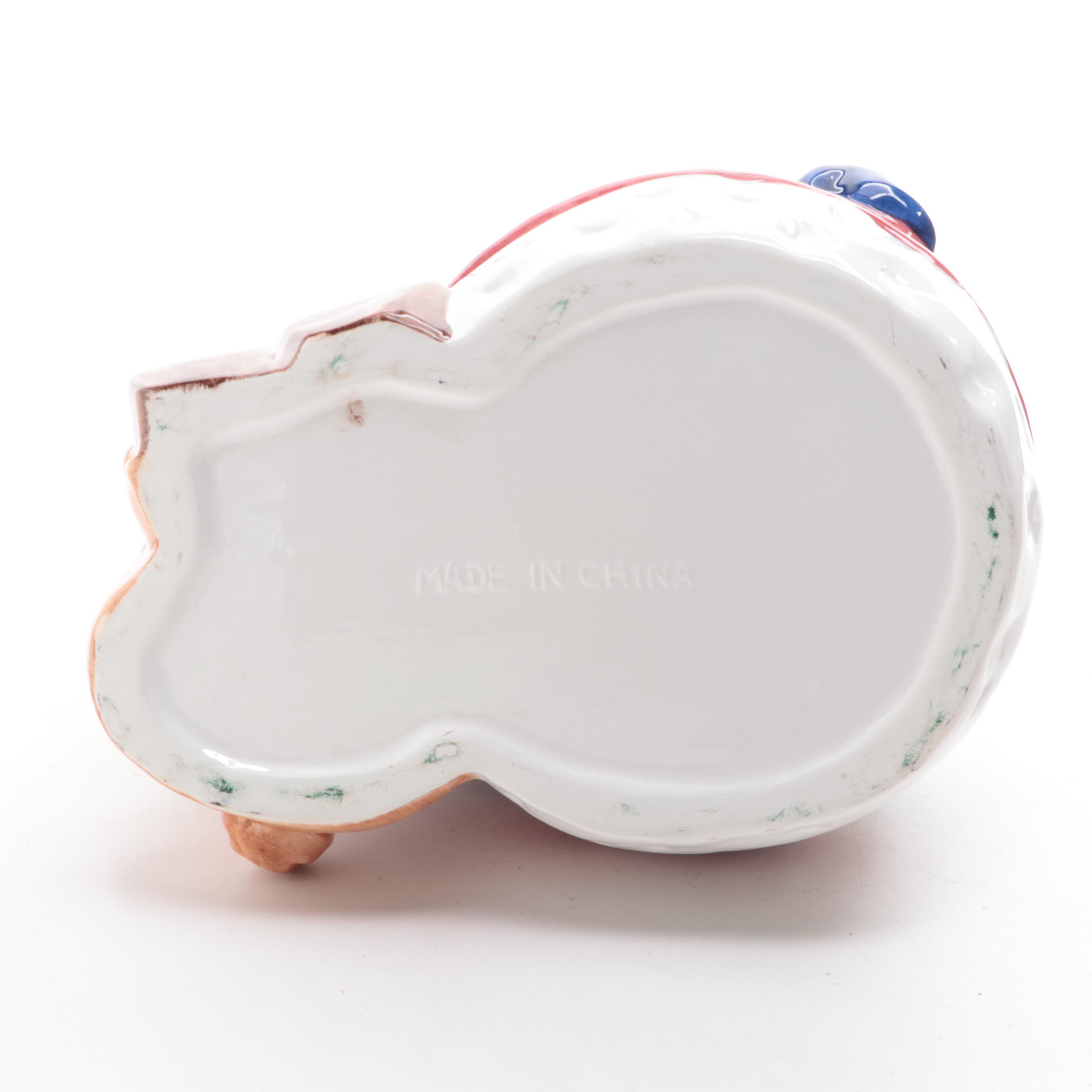 Mikasa China Tree Shaped Dish and Other Christmas Décor