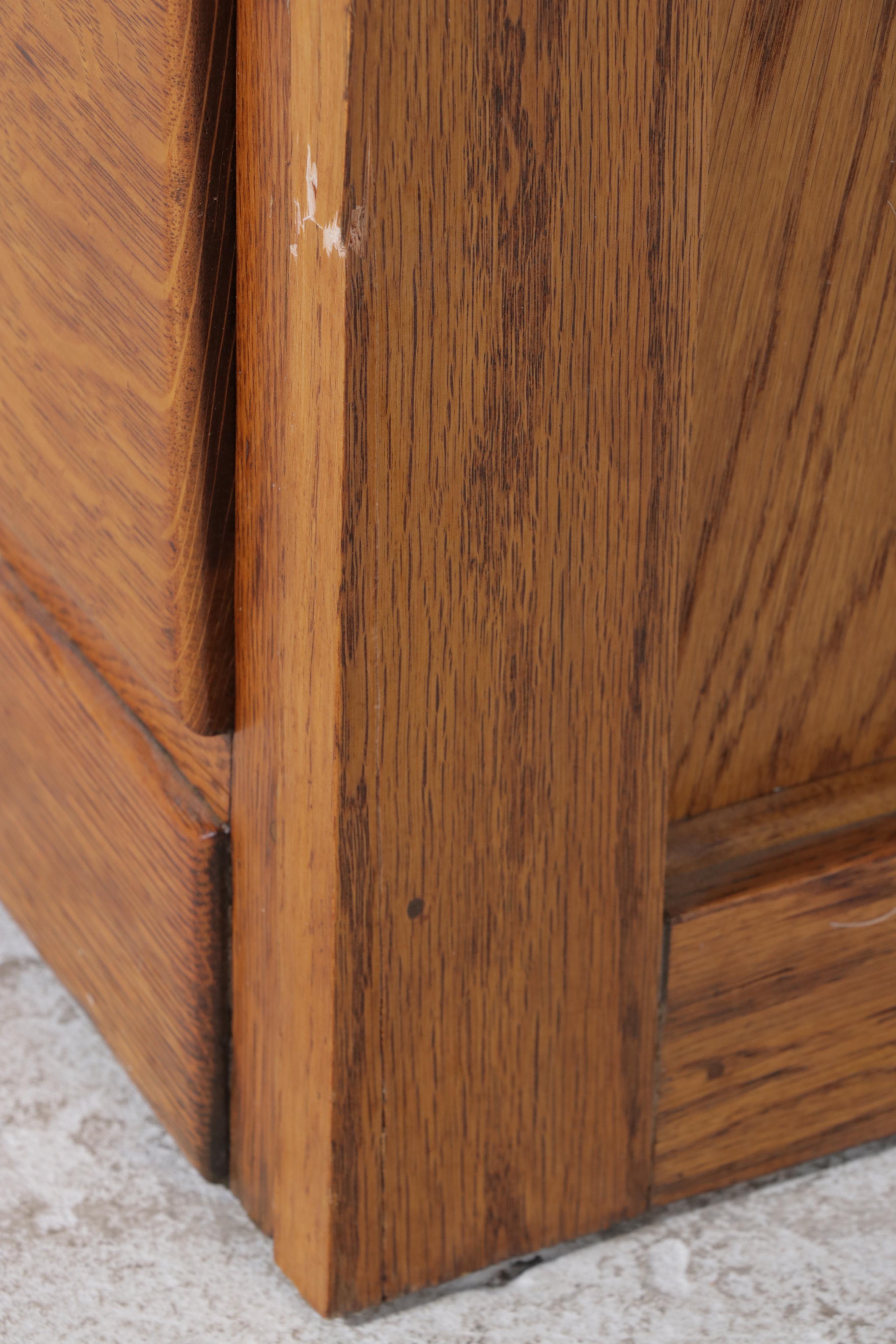 Library Bureau Sole Makers Oak Four-Drawer File Cabinet, Early 20th Century