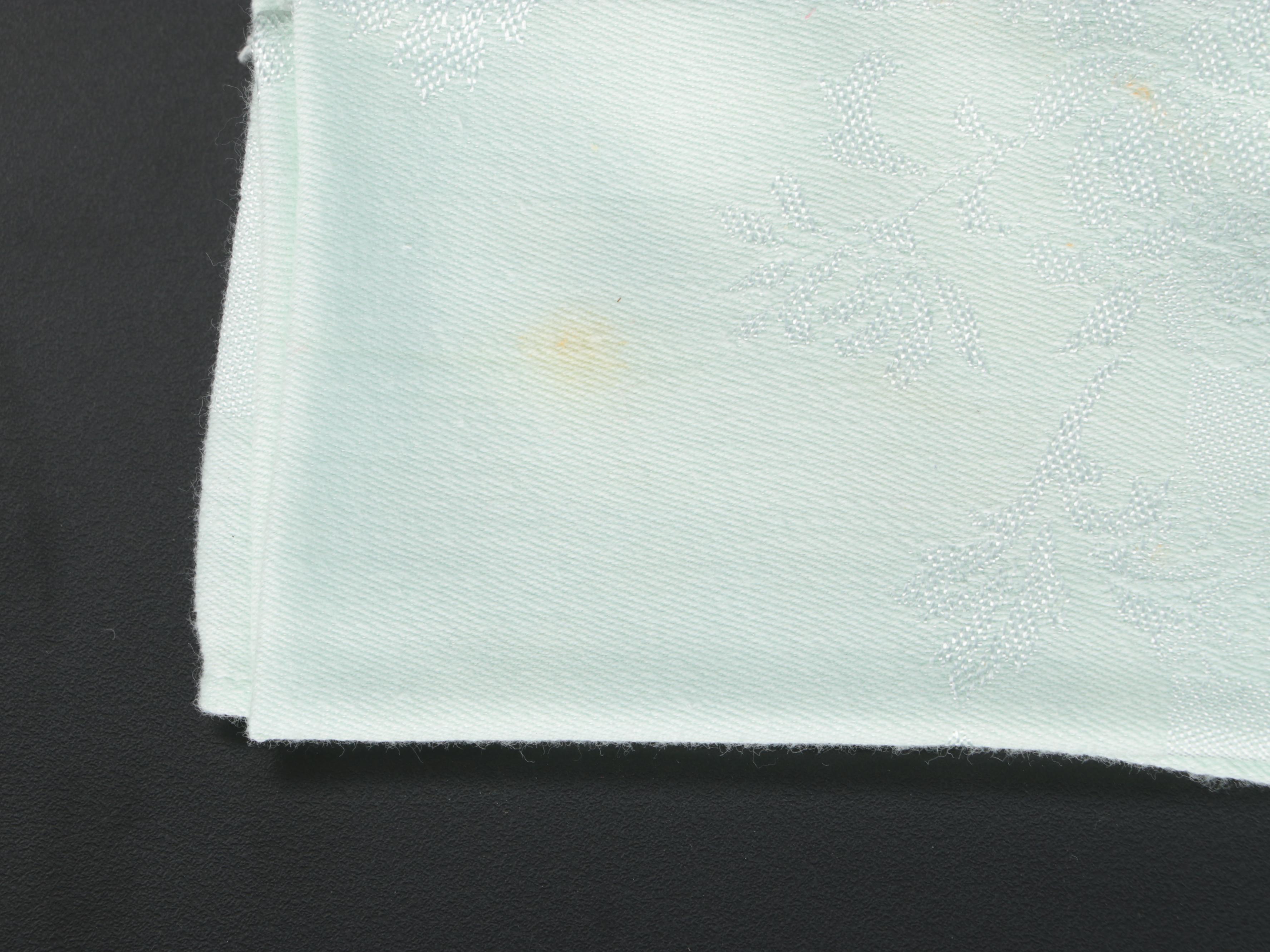 White, Cream, Green with Other Tablecloths and Napkins, 20th Century