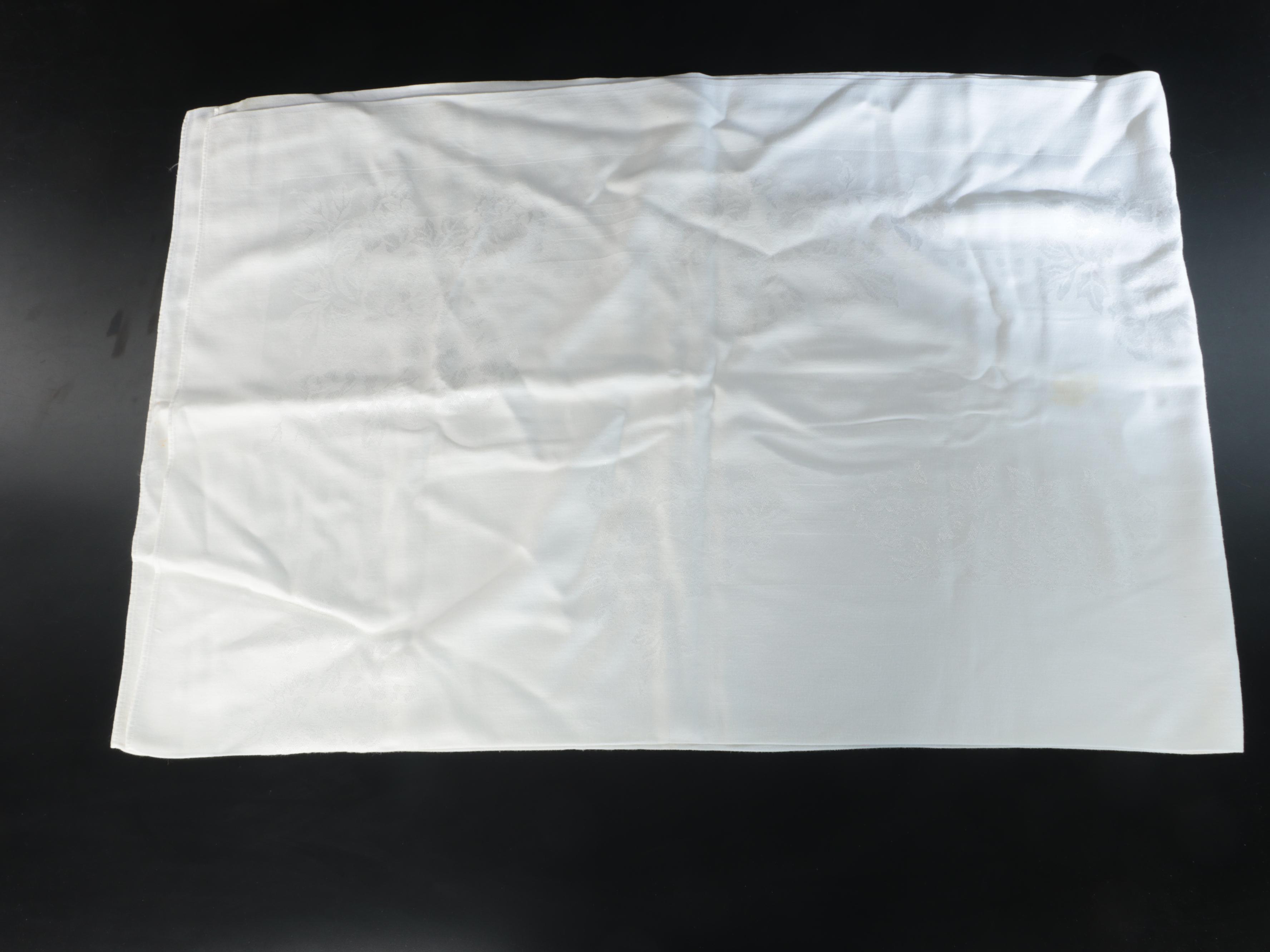 White, Cream, Green with Other Tablecloths and Napkins, 20th Century