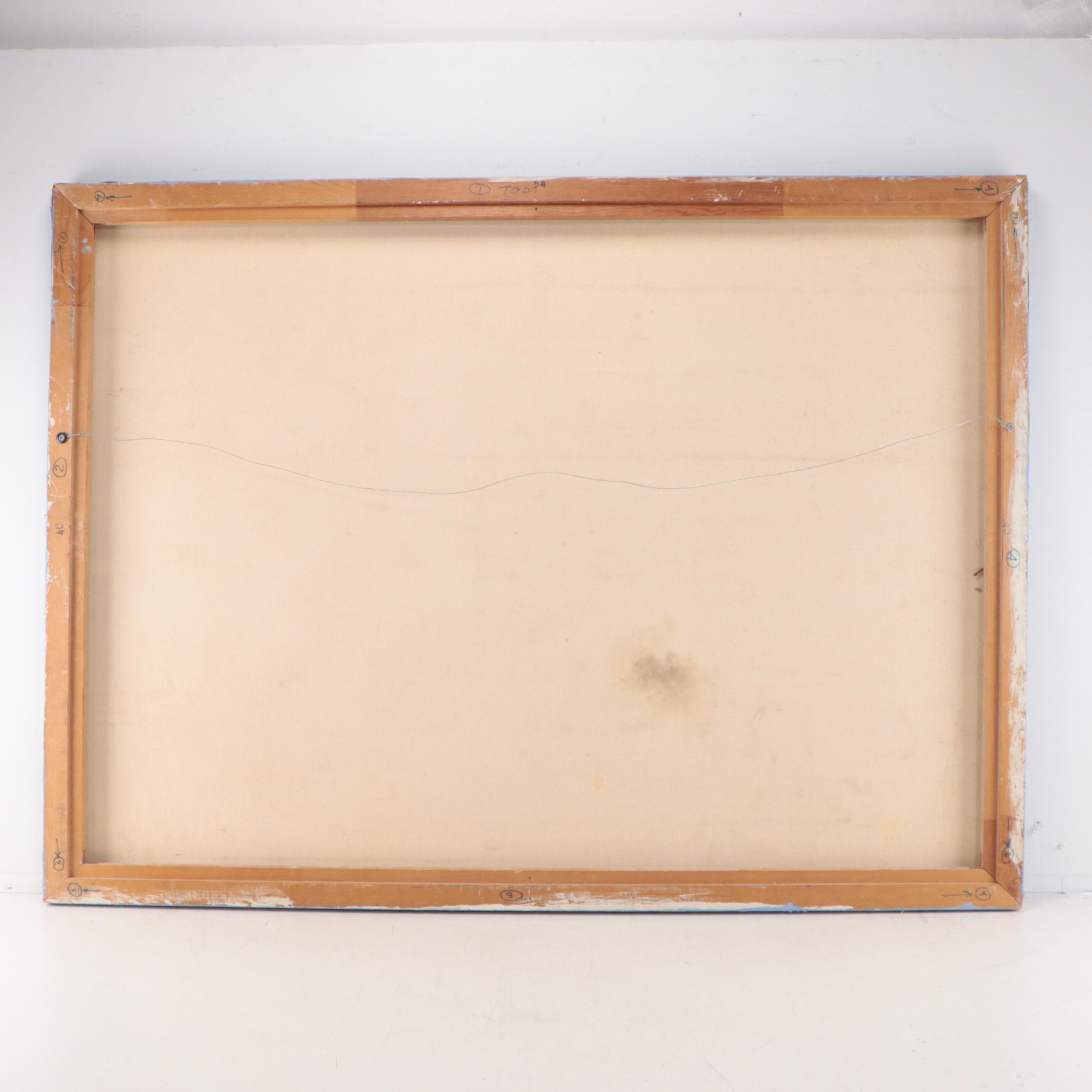 Large Scale Oil Painting of Pegasus, Late 20th Century