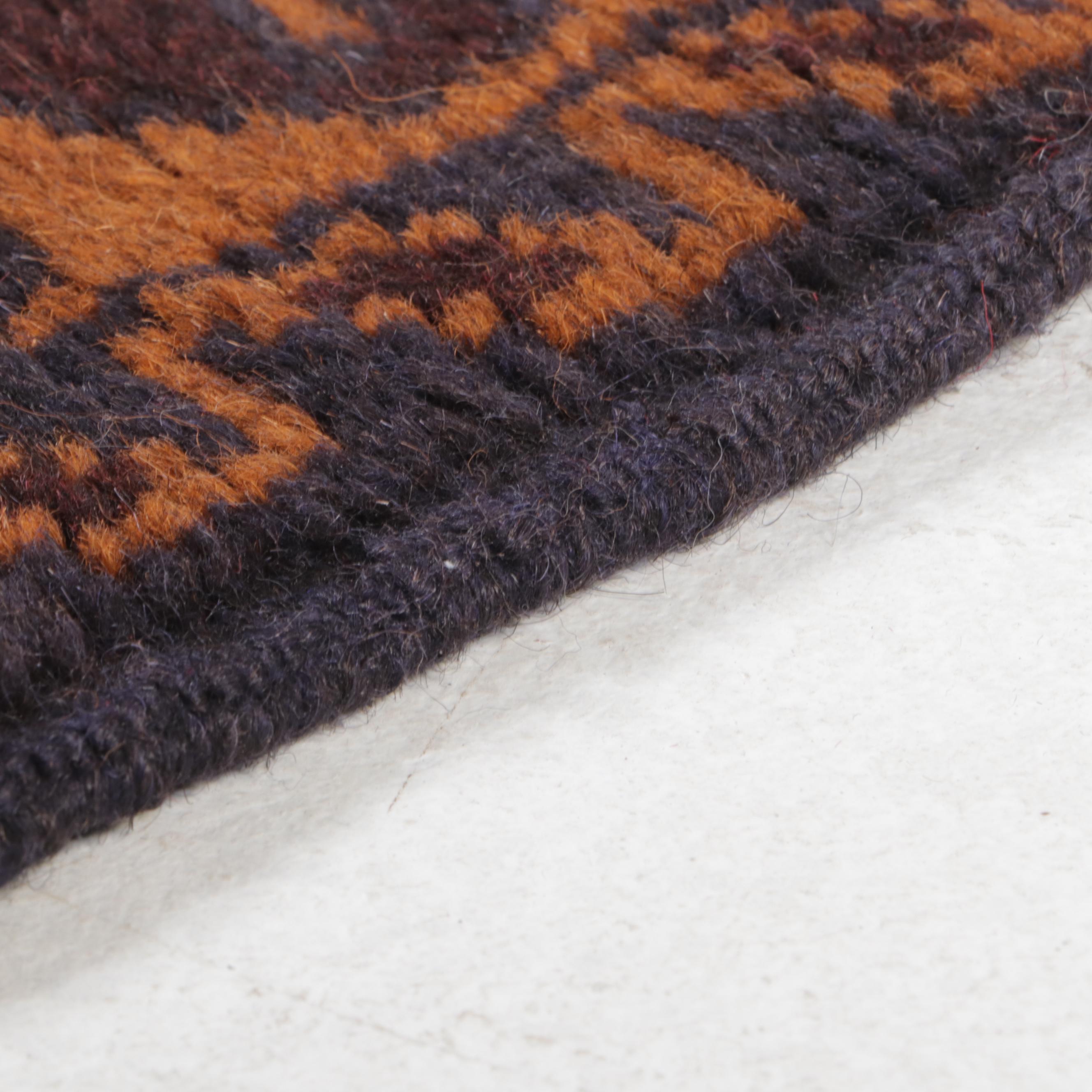 2'9 x 4'6 Hand-Knotted Afghan Baluch Accent Rug