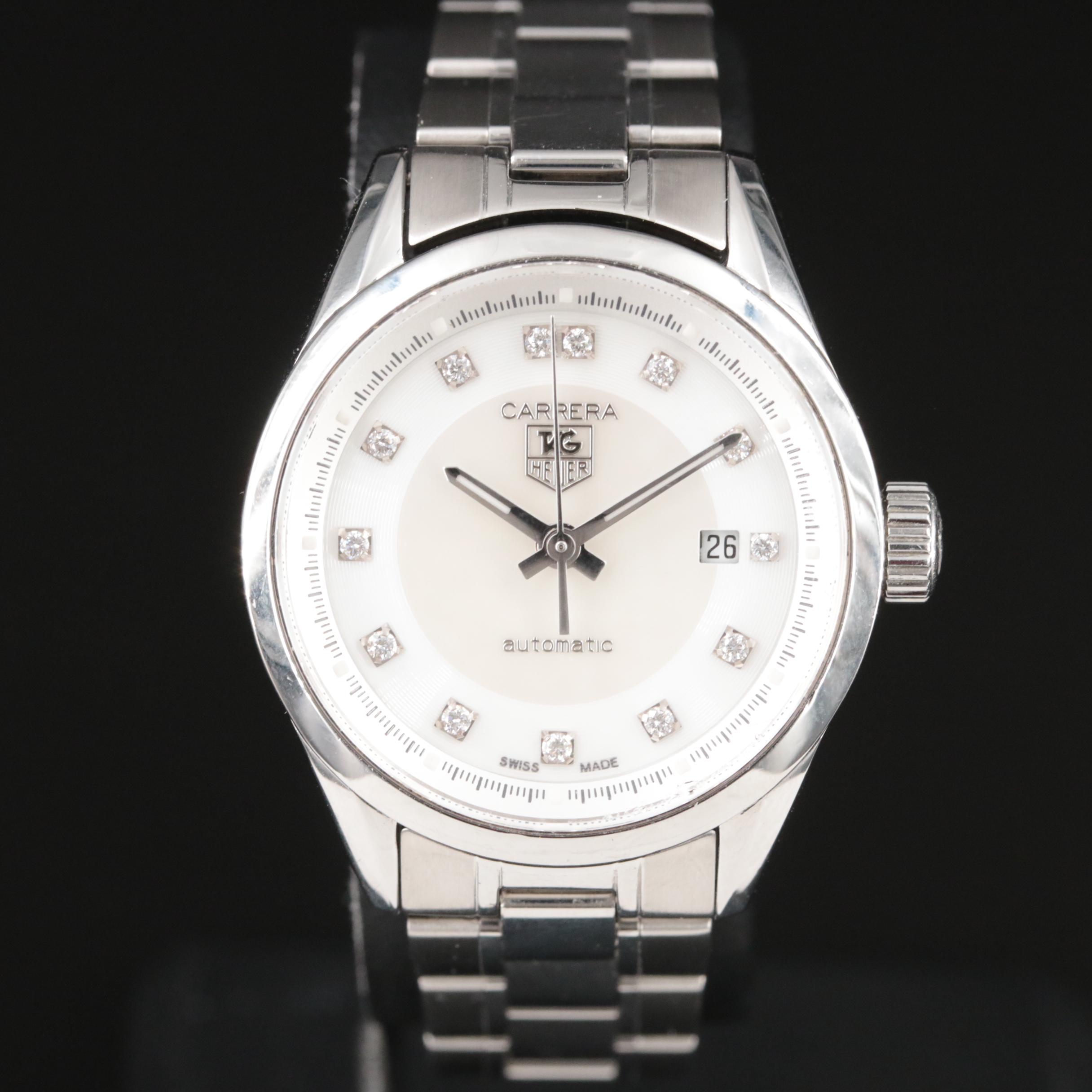TAG Heuer Carrera Mother of Pearl Diamond Automatic Watch