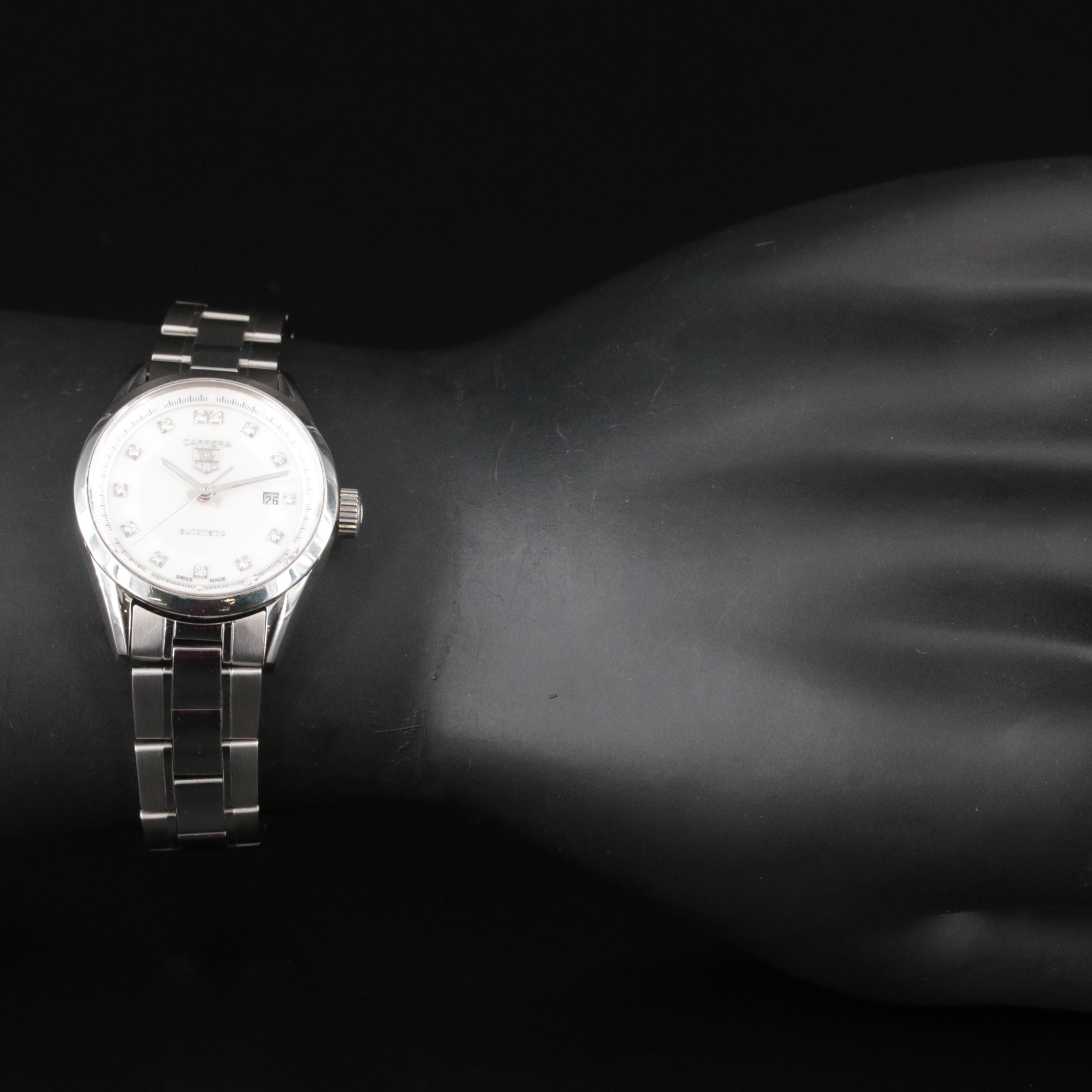 TAG Heuer Carrera Mother of Pearl Diamond Automatic Watch