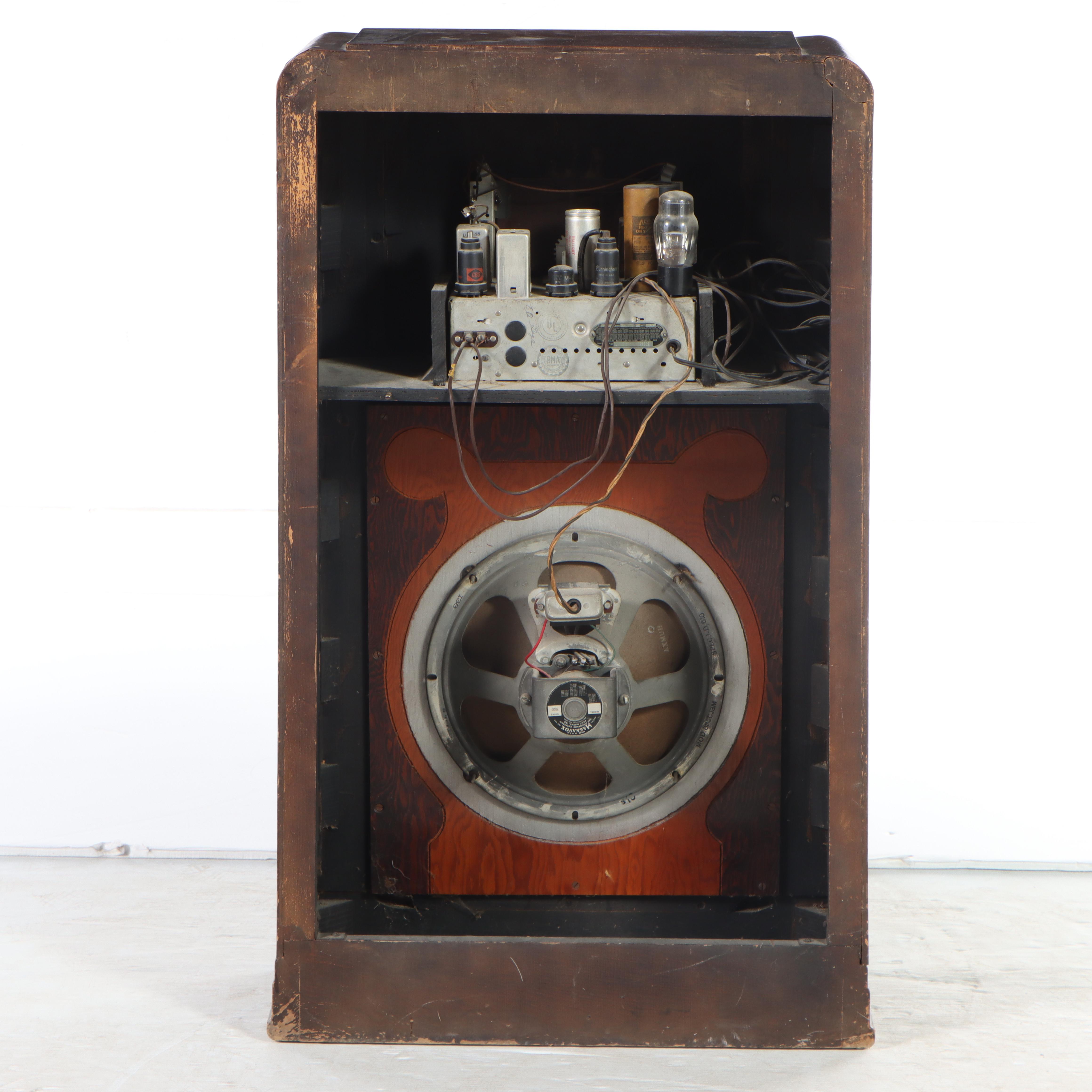 Art Deco Waterfall Style Crosley Model 5656 Radio, Circa 1936