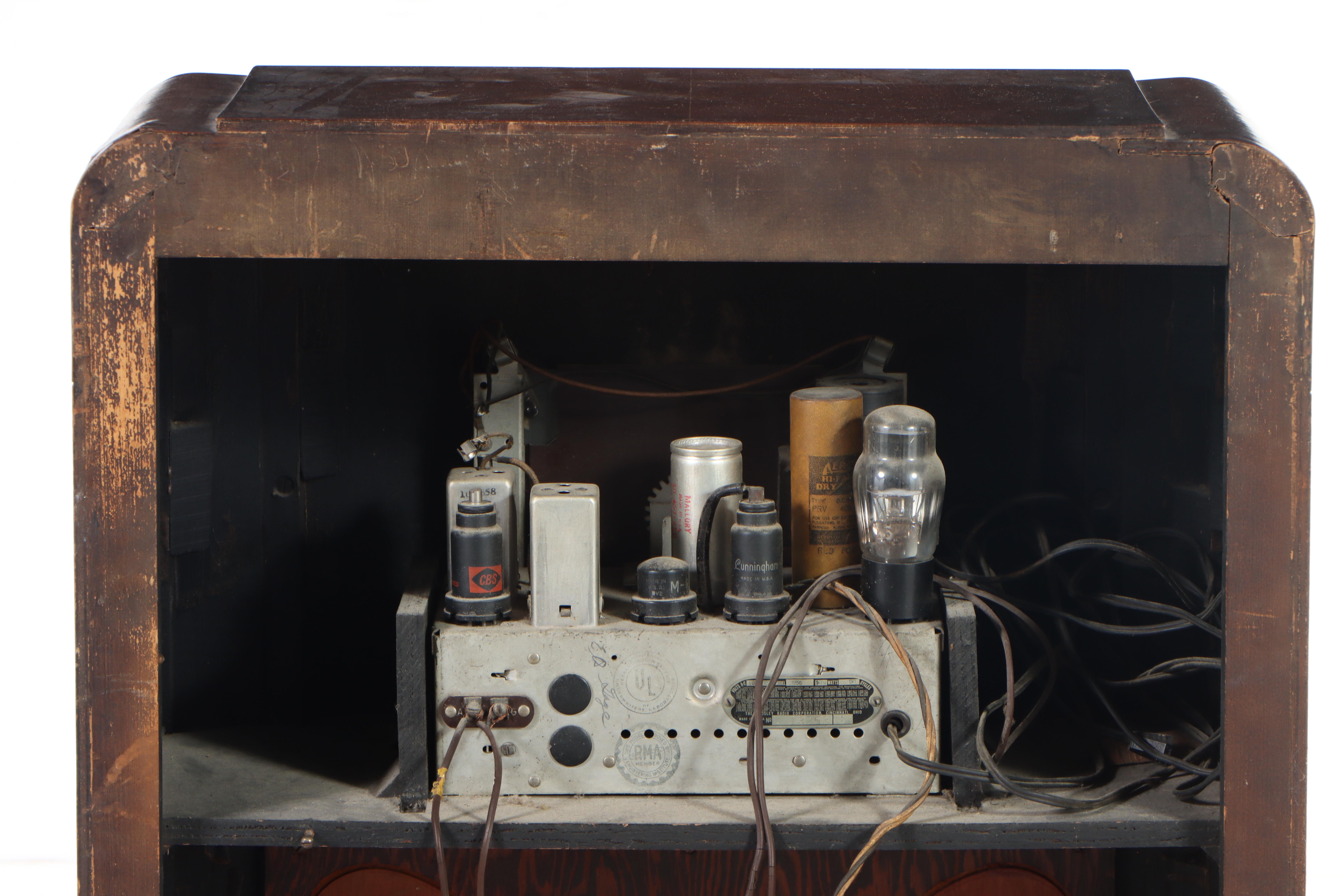 Art Deco Waterfall Style Crosley Model 5656 Radio, Circa 1936