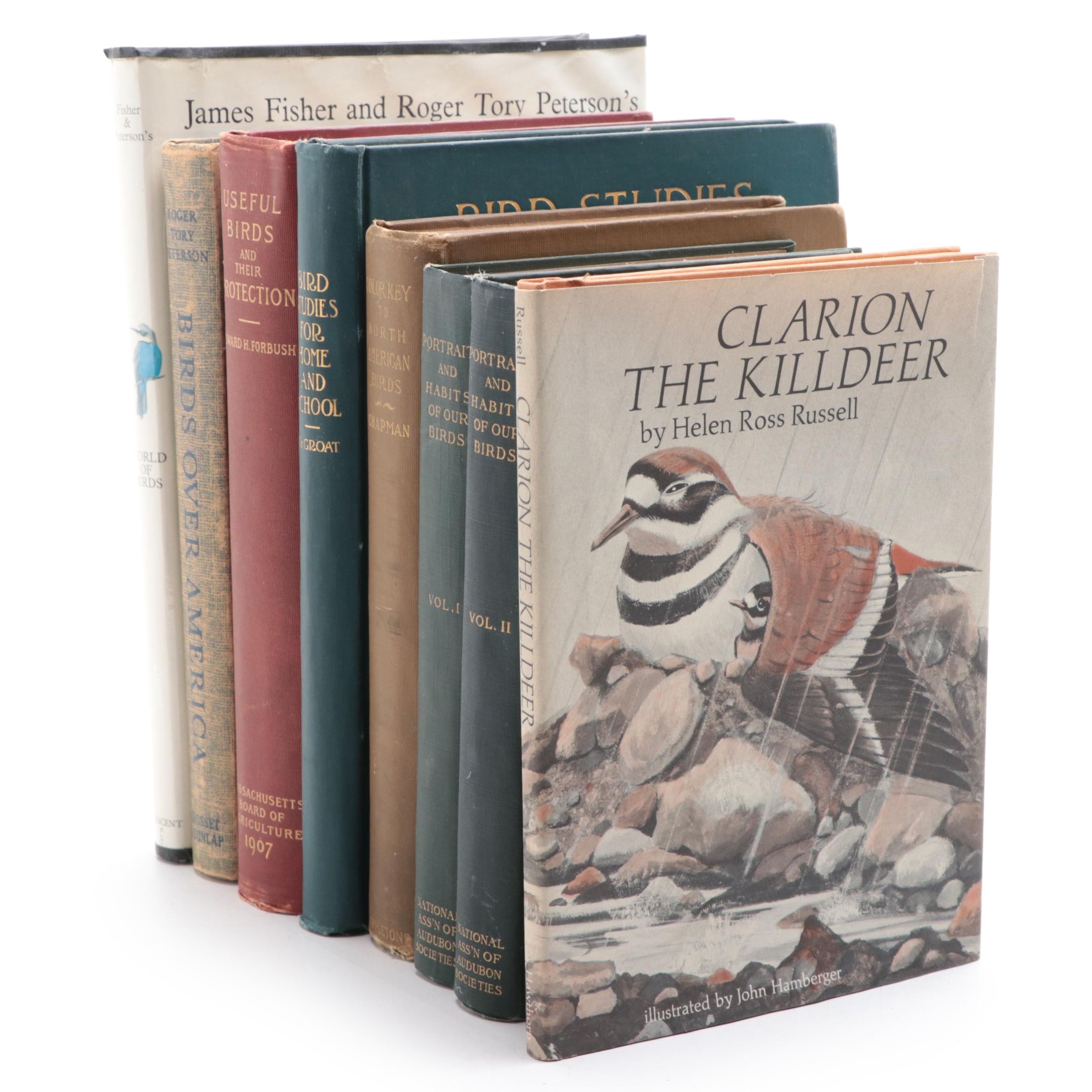 Signed "World of Birds" by Roger Tory Peterson with Other Bird Books