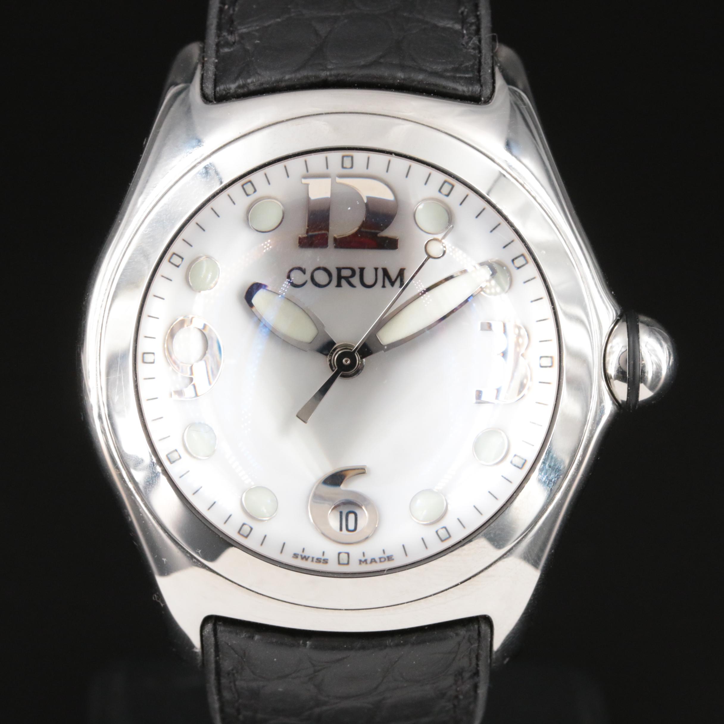 Corum Bubble Date 45mm Steel Quartz Watch