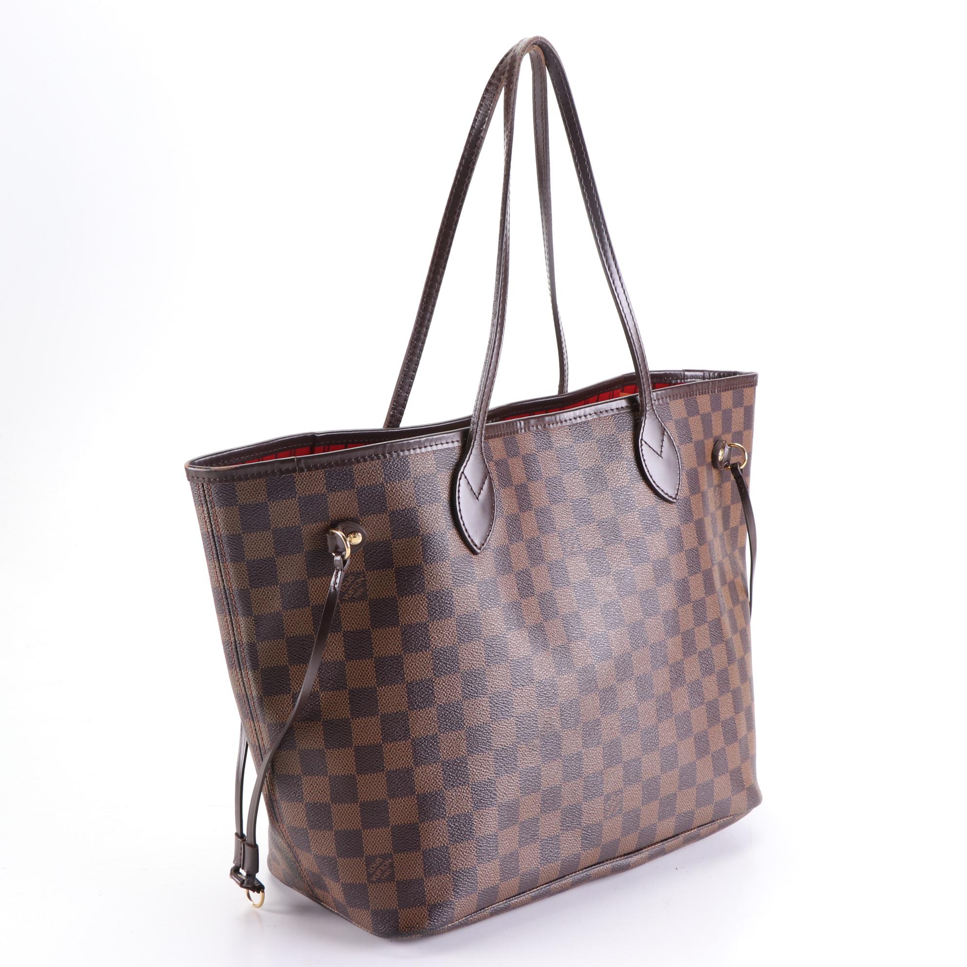 Louis Vuitton Neverfull MM in Damier Ebene Canvas and Leather
