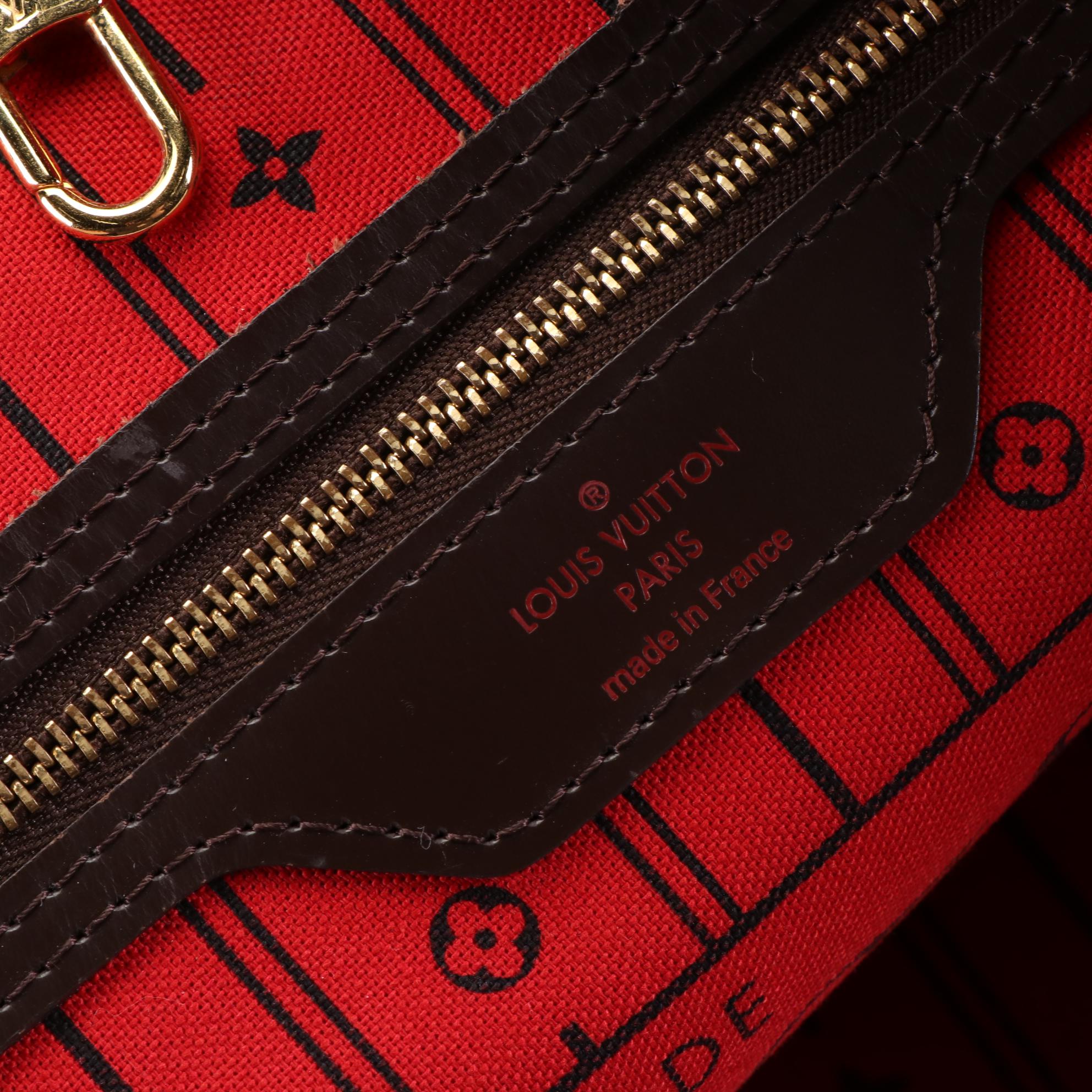 Louis Vuitton Neverfull MM in Damier Ebene Canvas and Leather