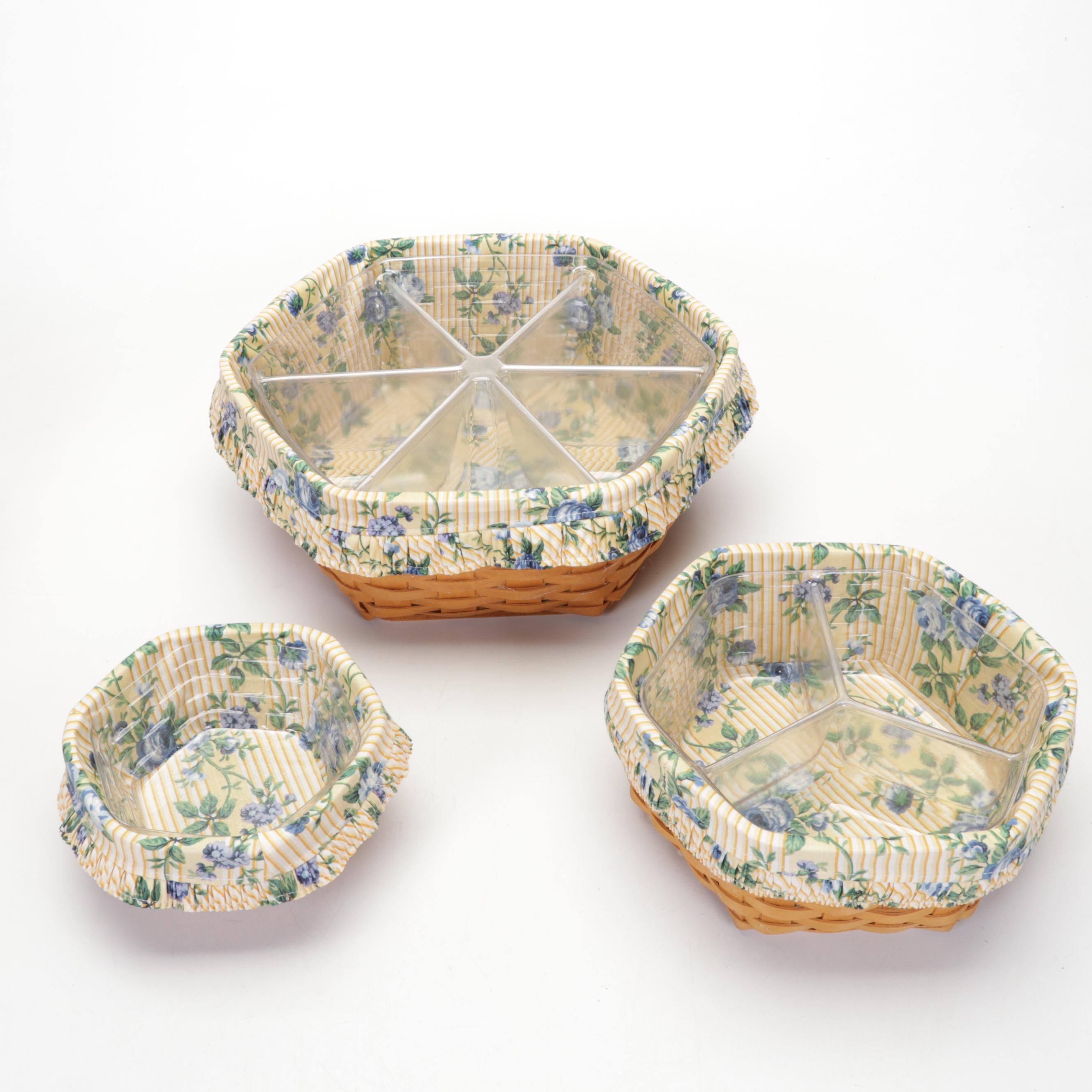 Longaberger Baskets, Casserole Dishes, 9x13 Pyrex Dish with Basket and Stand