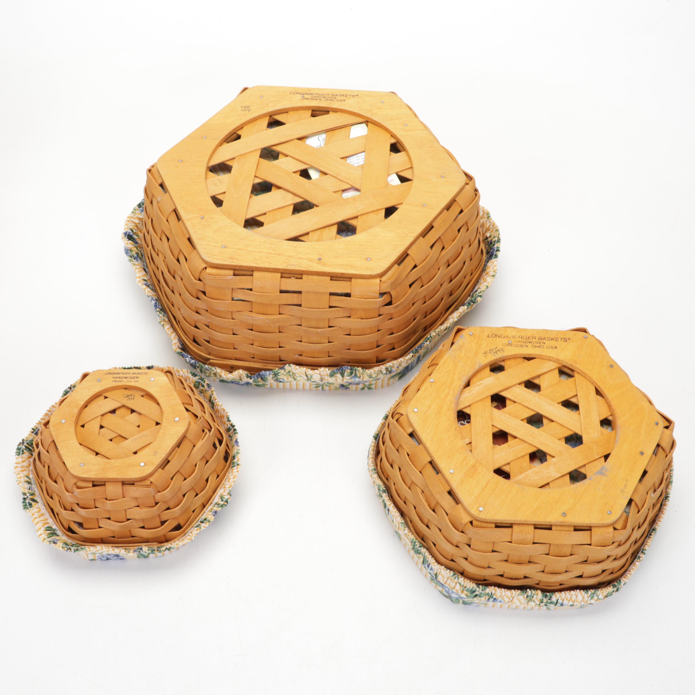 Longaberger Baskets, Casserole Dishes, 9x13 Pyrex Dish with Basket and Stand