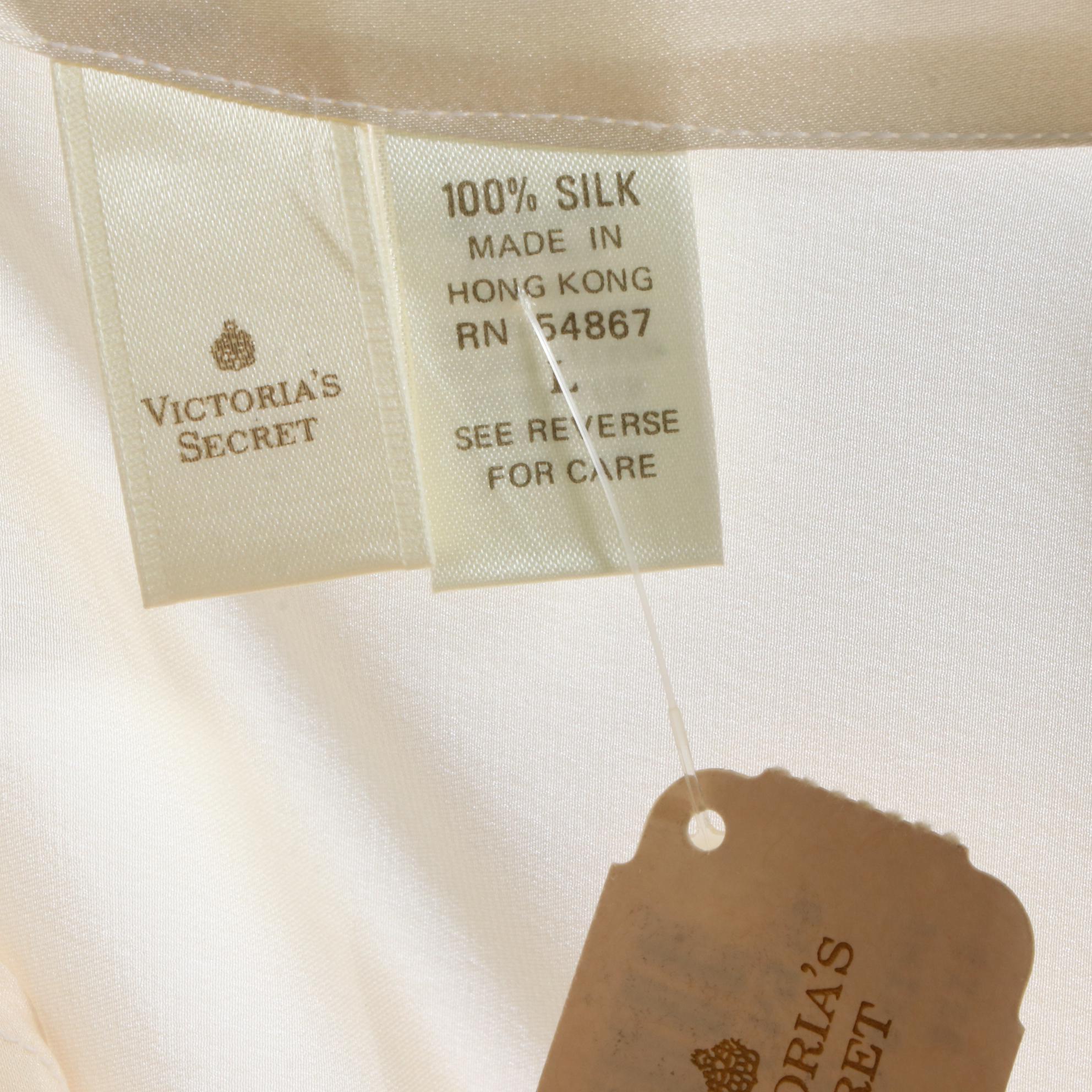 Donna Karan Dark Nude-Tone Slip and Victoria's Secret Silk Bias Slips, NWT