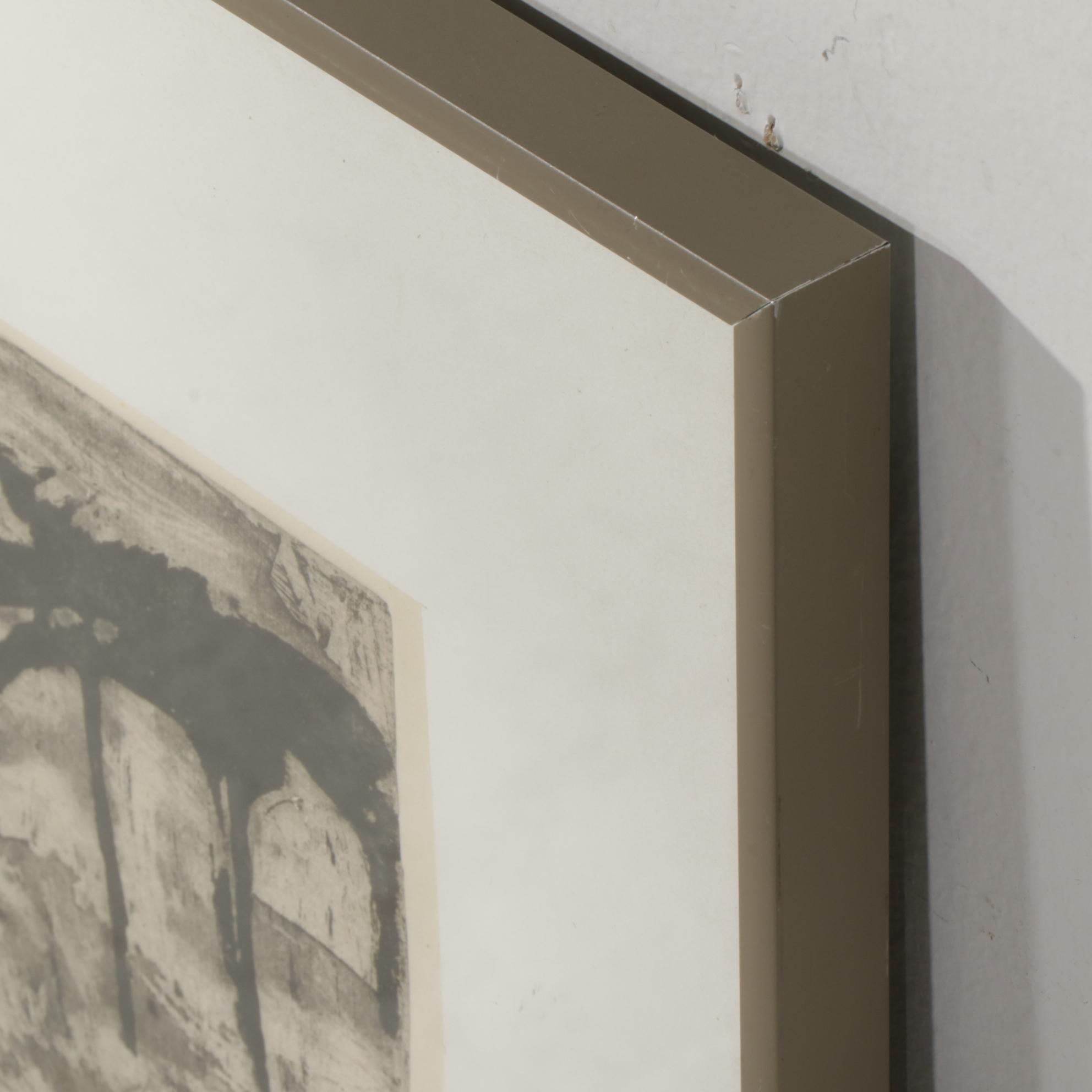 Sidney Chafetz Etching With Aquatint "Mars Head #1," 1962