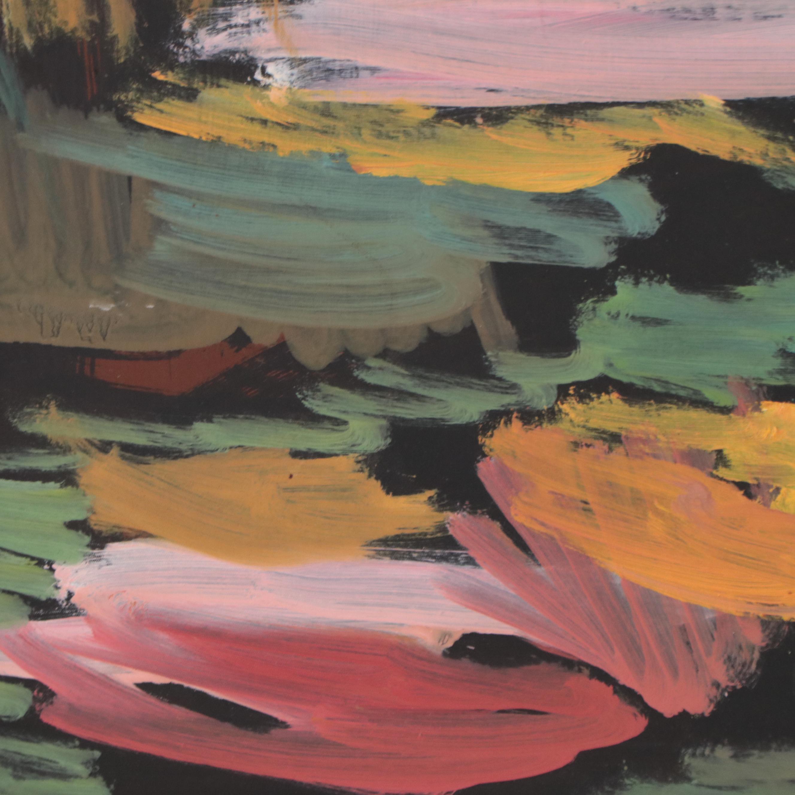 Girair Poladian Abstract Acrylic Painting "In One Tempo," 2003