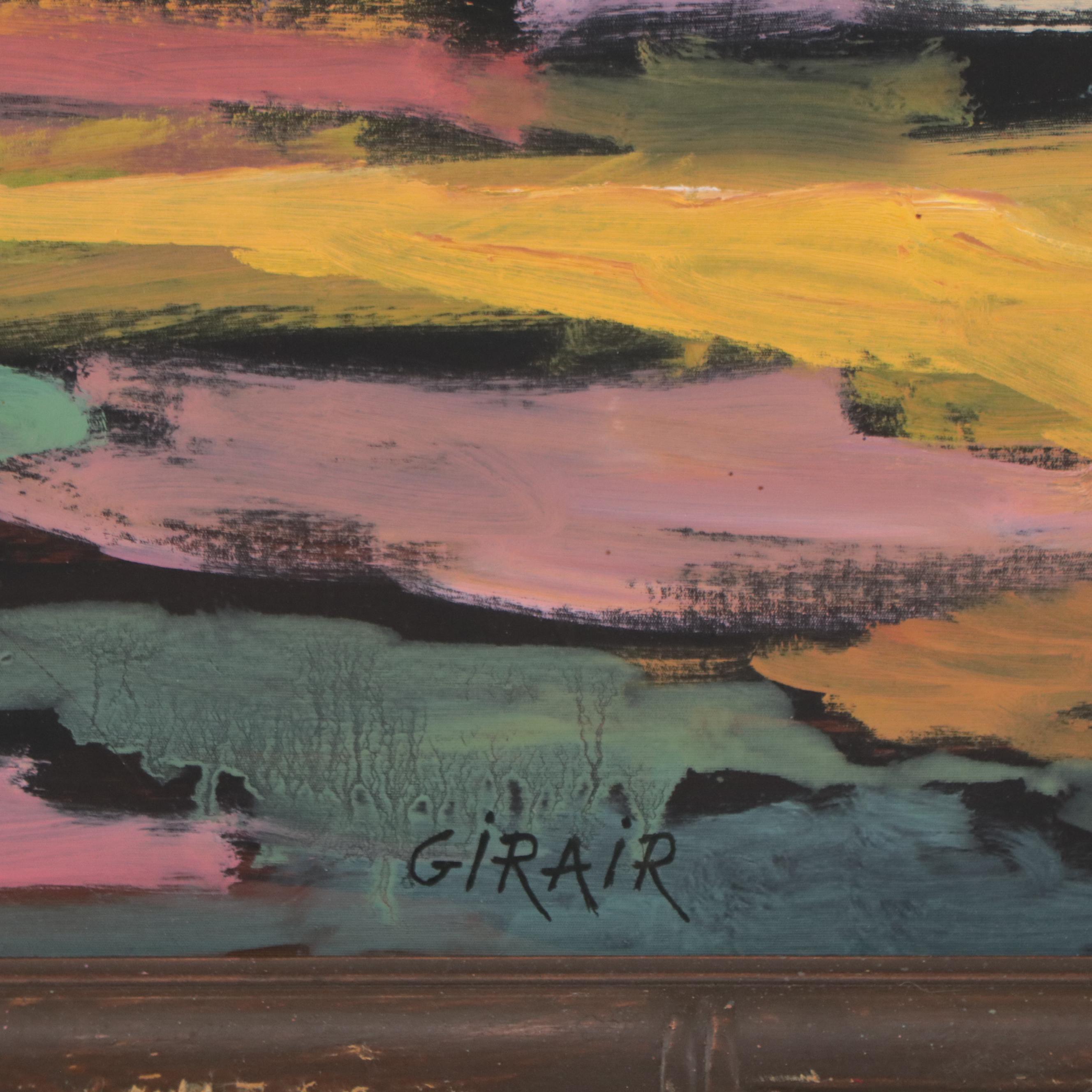 Girair Poladian Abstract Acrylic Painting "In One Tempo," 2003