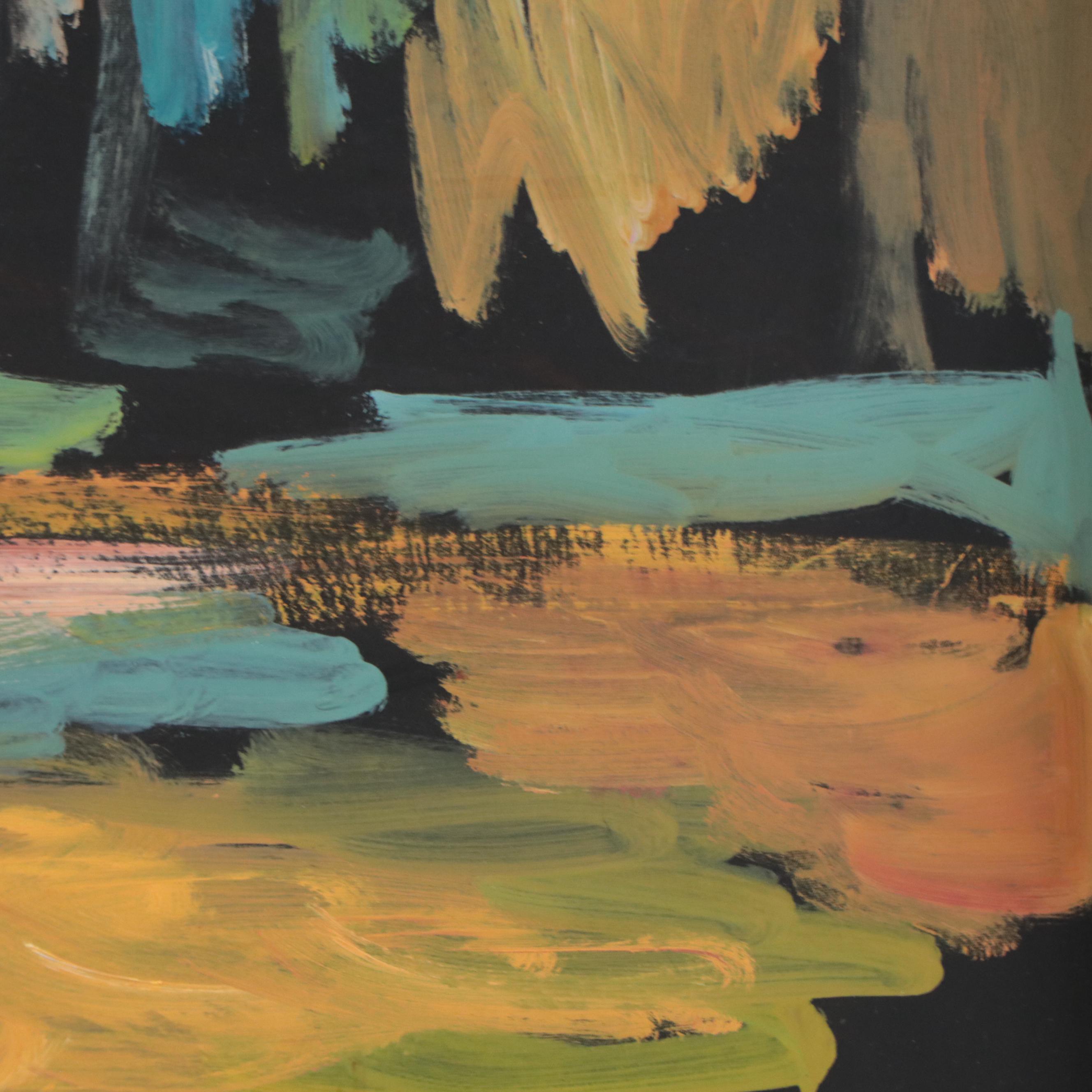 Girair Poladian Abstract Acrylic Painting "In One Tempo," 2003