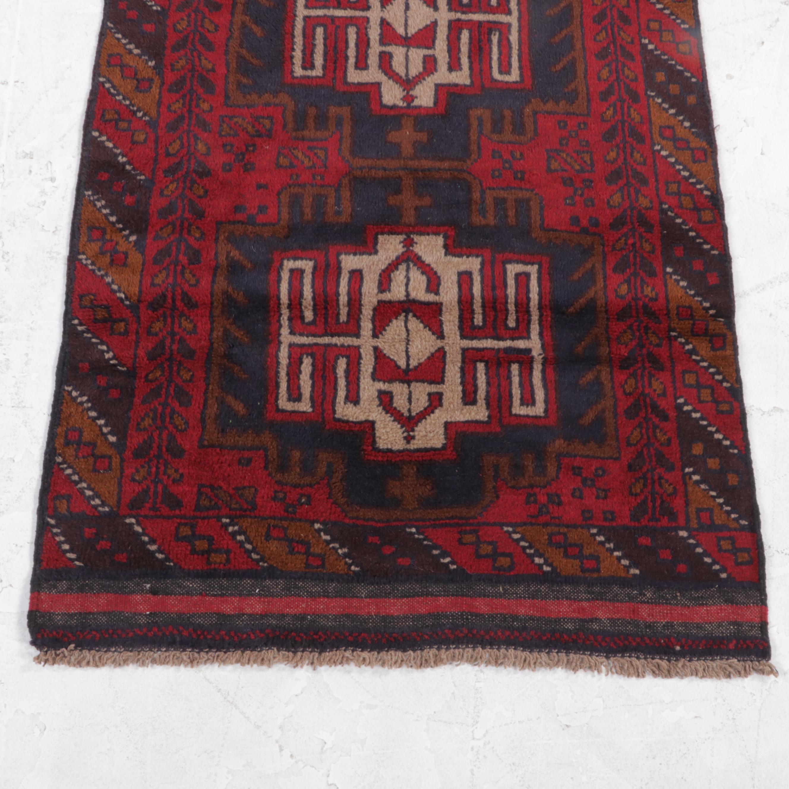 2'8 x 4'5 Hand-Knotted Afghan Taimani Accent Rug