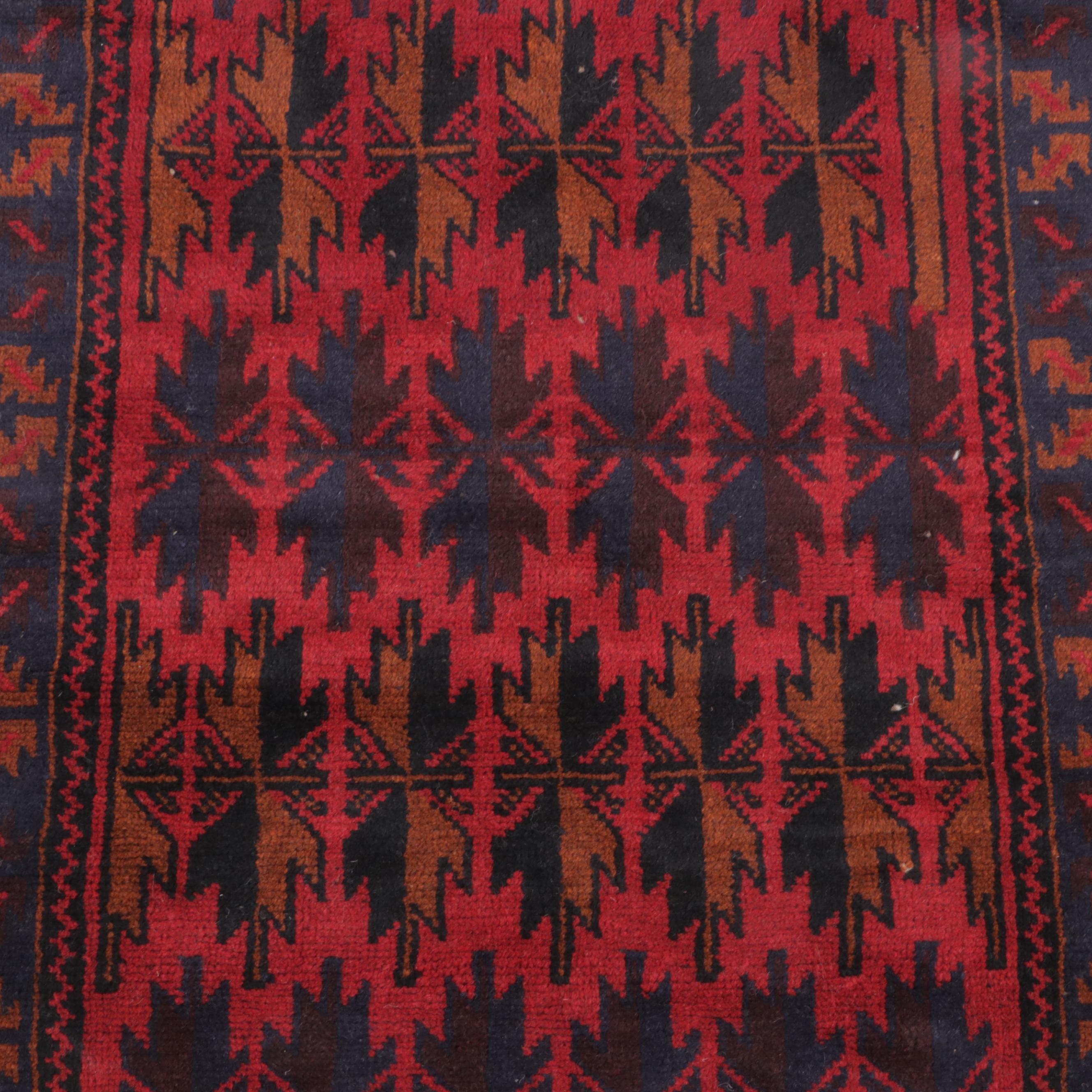 2'9 x 4'5 Hand-Knotted Afghan Taimani Accent Rug