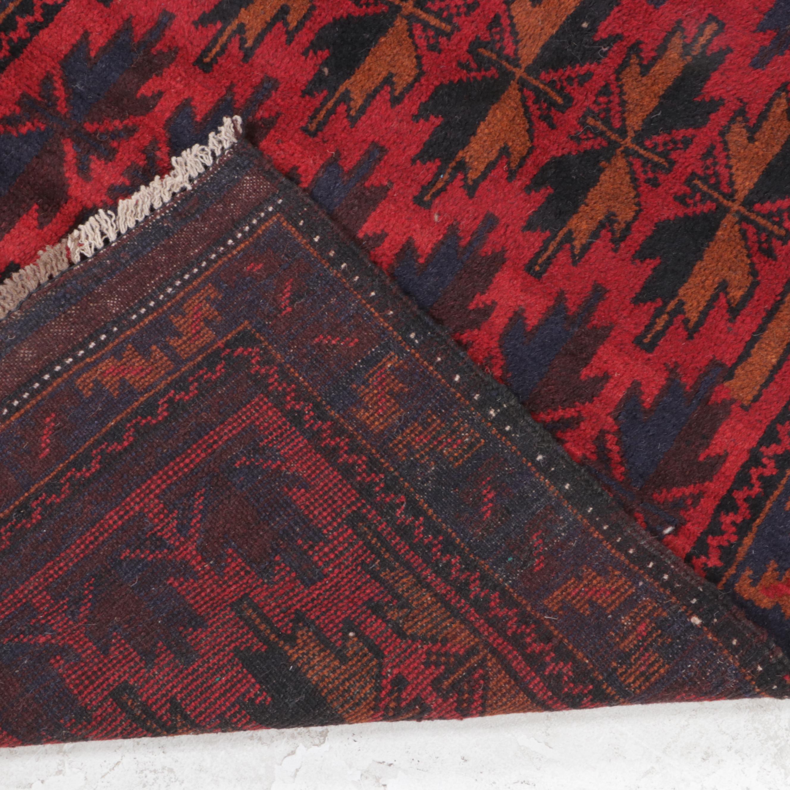 2'9 x 4'5 Hand-Knotted Afghan Taimani Accent Rug