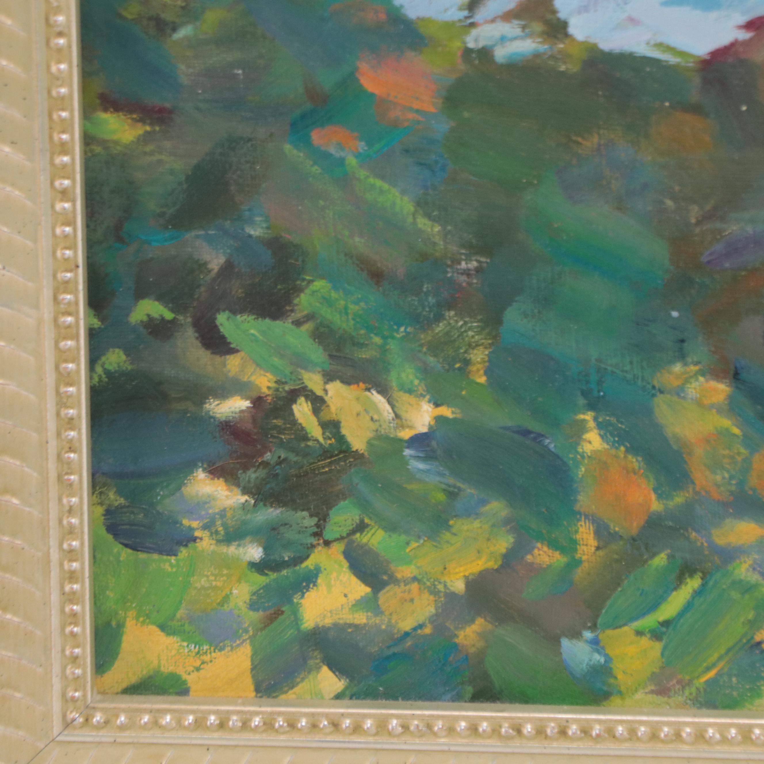 Elizarov Gennady Oil Painting of Garden Tea Party, 2003