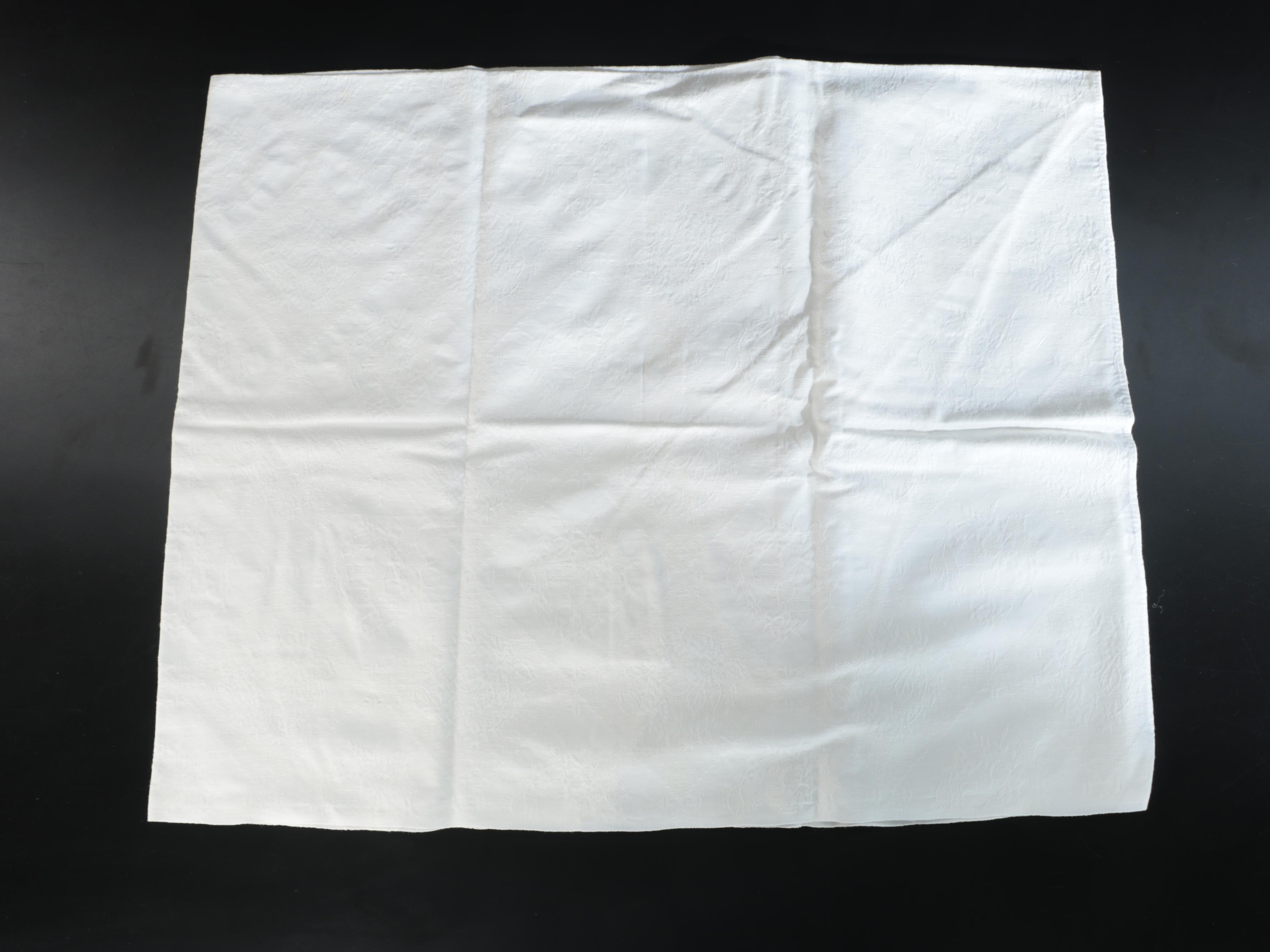 Lace Edge Napkins with Embroidered and Other Table Linens, 20th Century