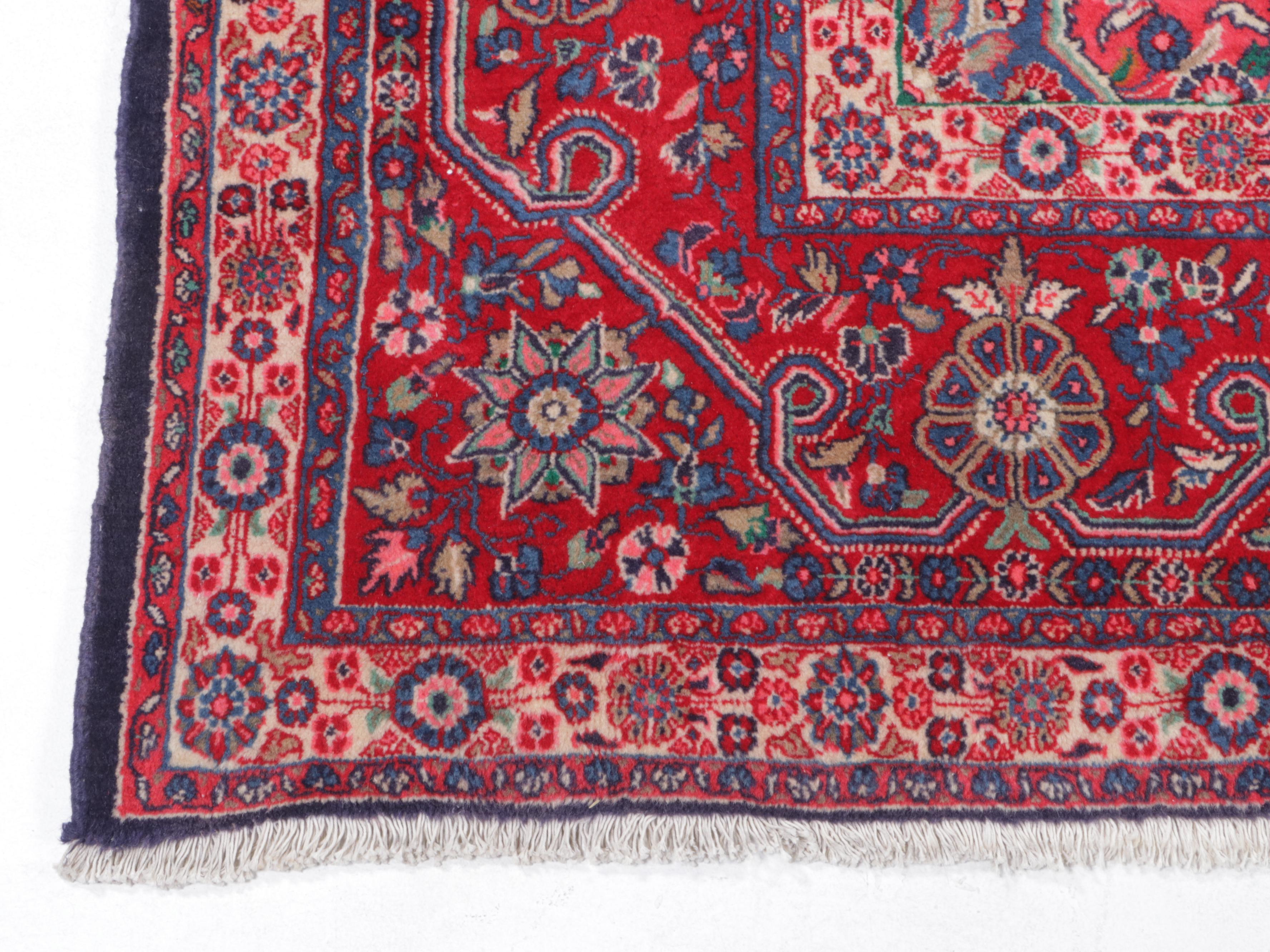 10'3 x 14'10 Hand-Knotted Persian Kashan Area Rug