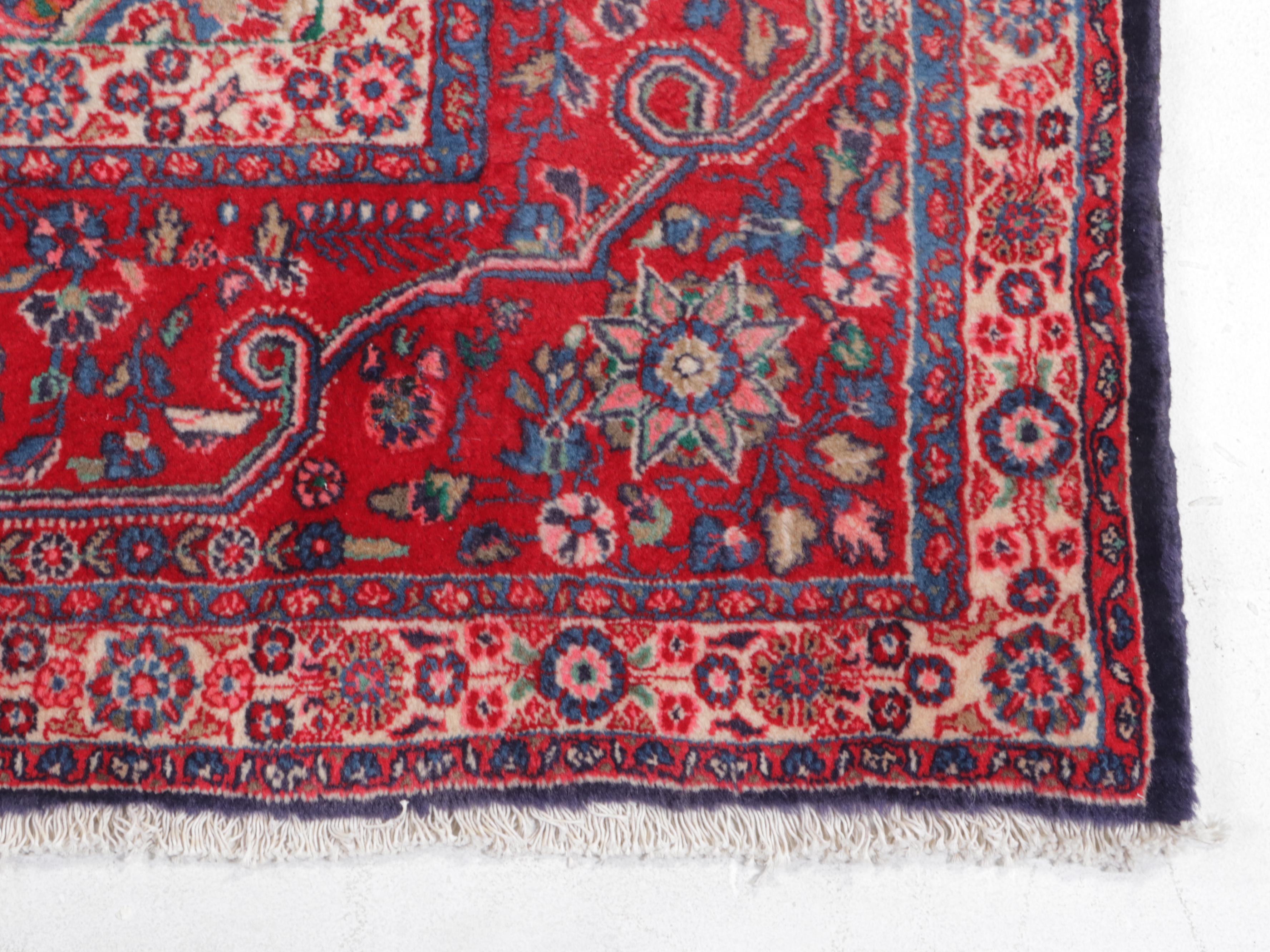 10'3 x 14'10 Hand-Knotted Persian Kashan Area Rug
