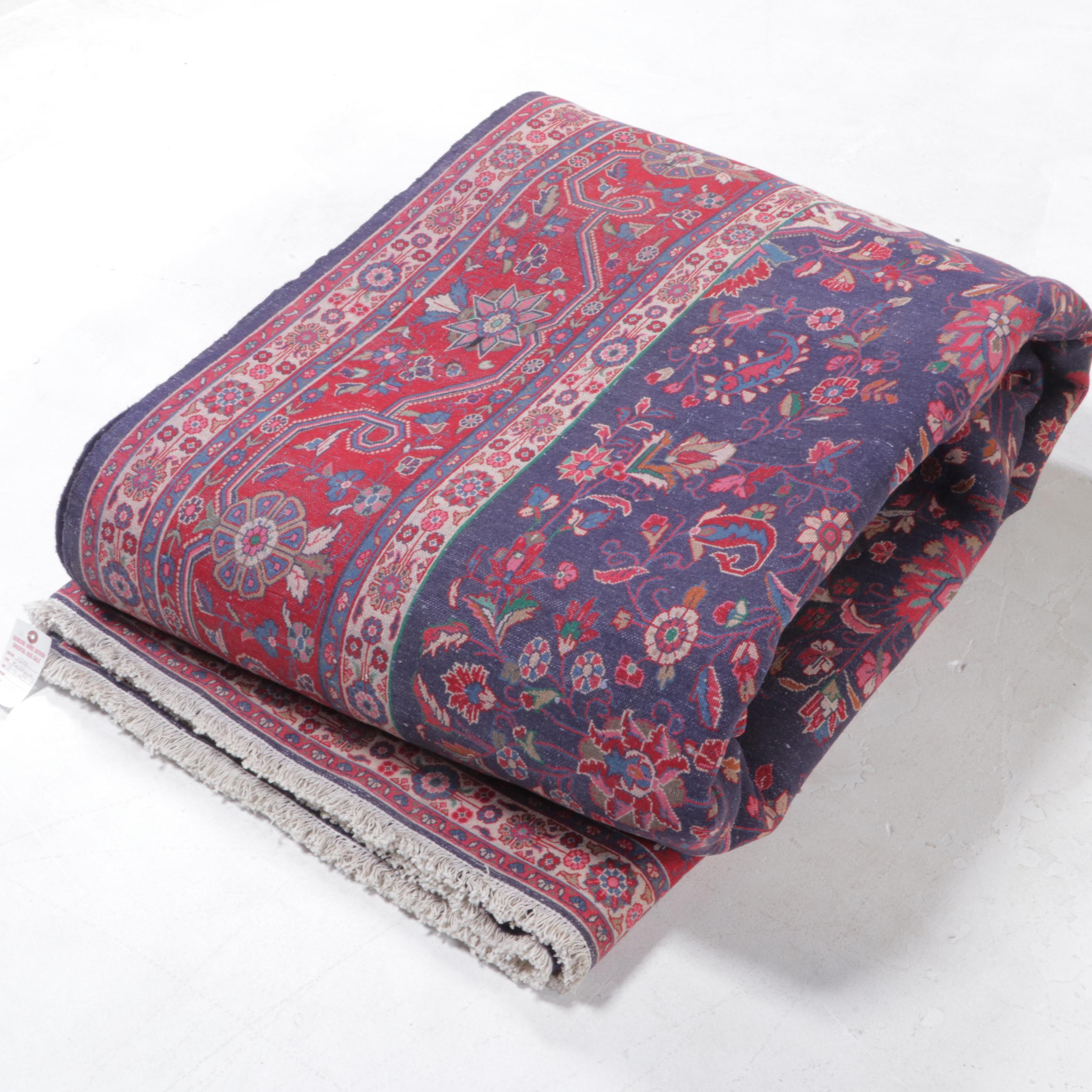 10'3 x 14'10 Hand-Knotted Persian Kashan Area Rug