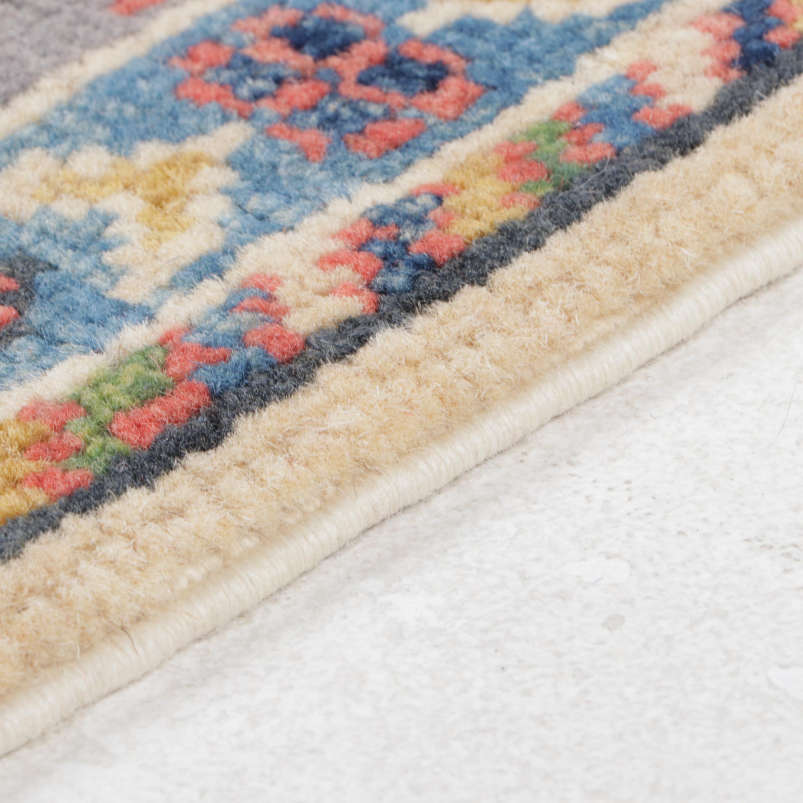 2'9 x 9'10 Hand-Knotted Pakistani Kazak Carpet Runner