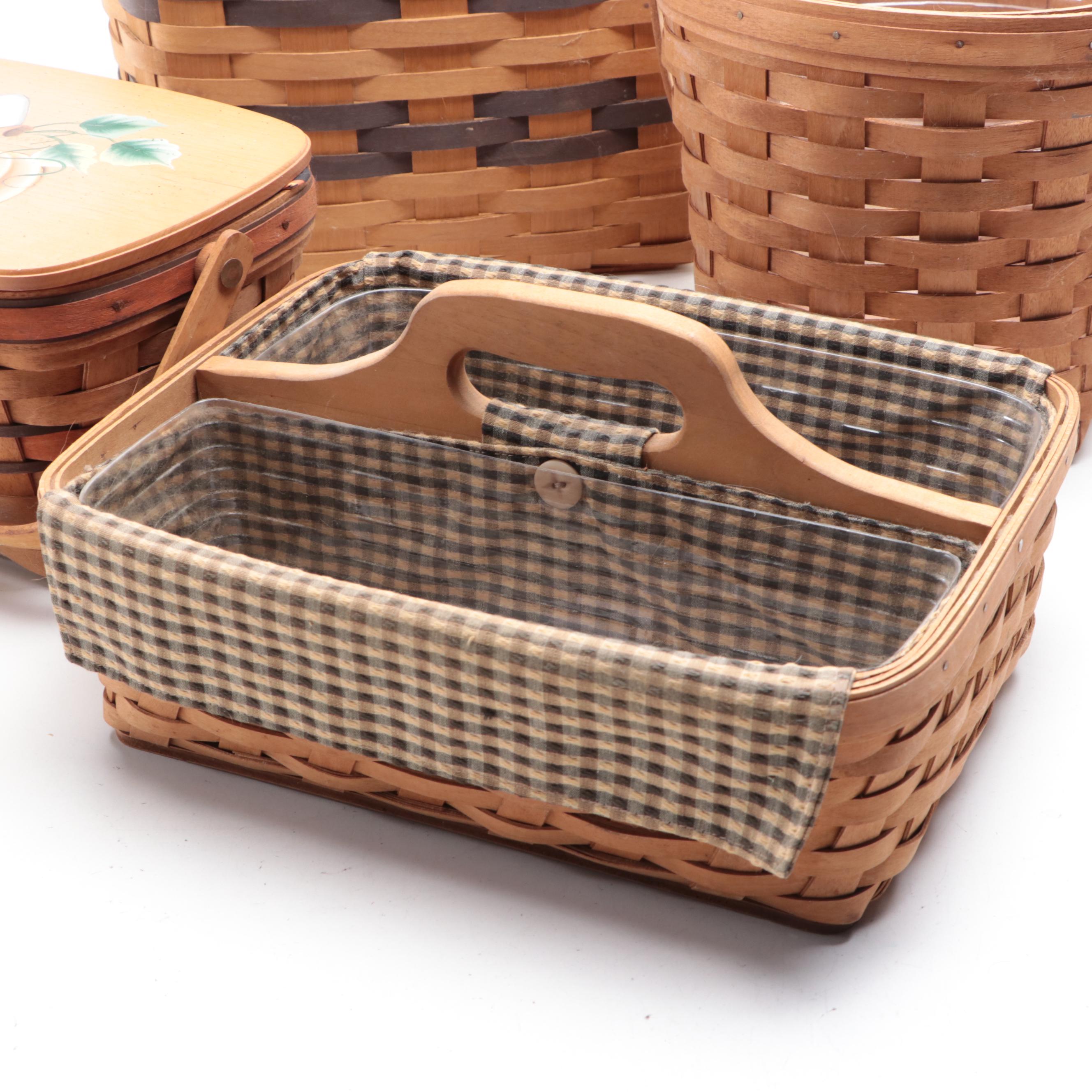 Longaberger Pumpkin Basket and Other Longaberger Baskets and Liners