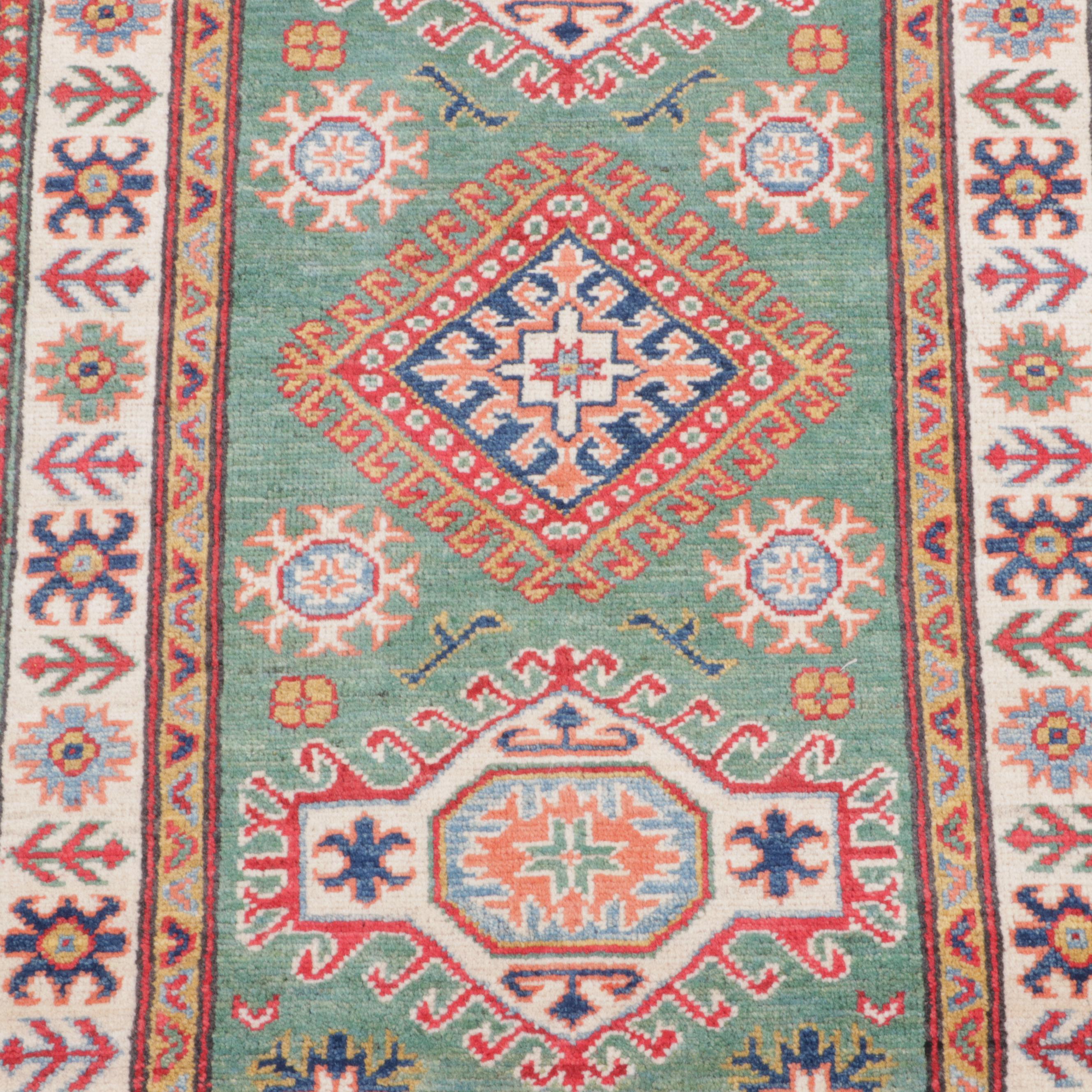 2'8 x 9'6 Hand-Knotted Pakistani Kzzak Carpet Runner
