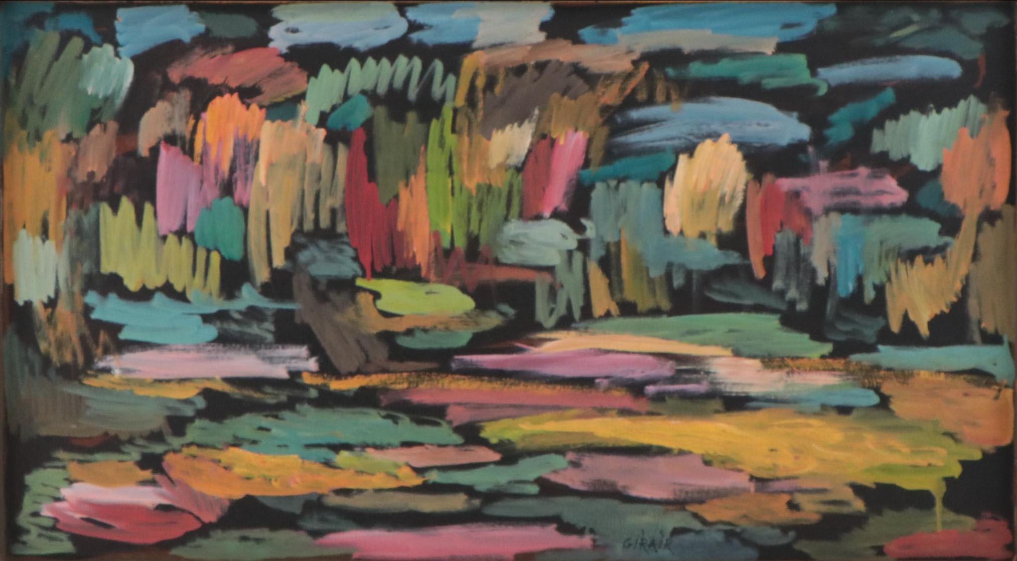 Girair Poladian Abstract Acrylic Painting "In One Tempo," 2003